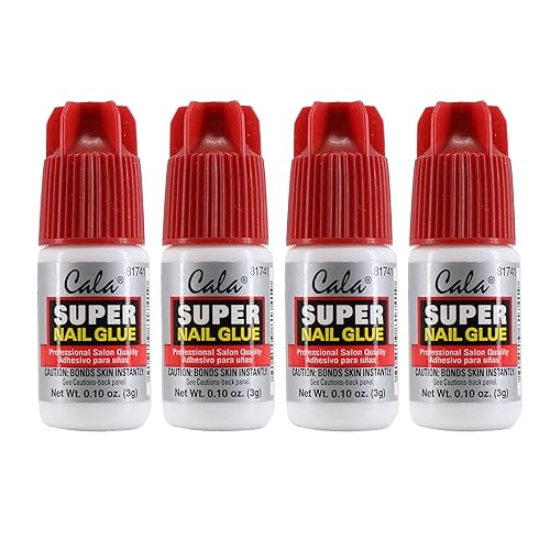 CALA Super Nail Glue - Professional Quick Dry Nail Glue Adhesive for False Nails, Tips & Art Accessories - Salon Quality Strong Hold for Natural Nail Beauty & Personal Care CALA