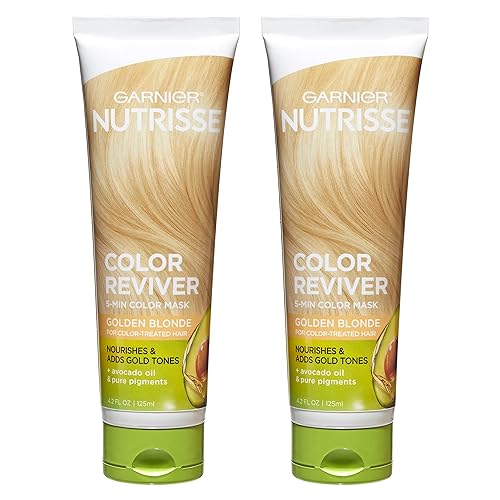 Garnier Hair Color Nutrisse Color Reviver, Golden Blonde for Color Treated Hair to Nourish & Adds Gold Tones, 8.4 Fl Oz, 2 Count (Packaging May Vary) Beauty & Personal Care Garnier