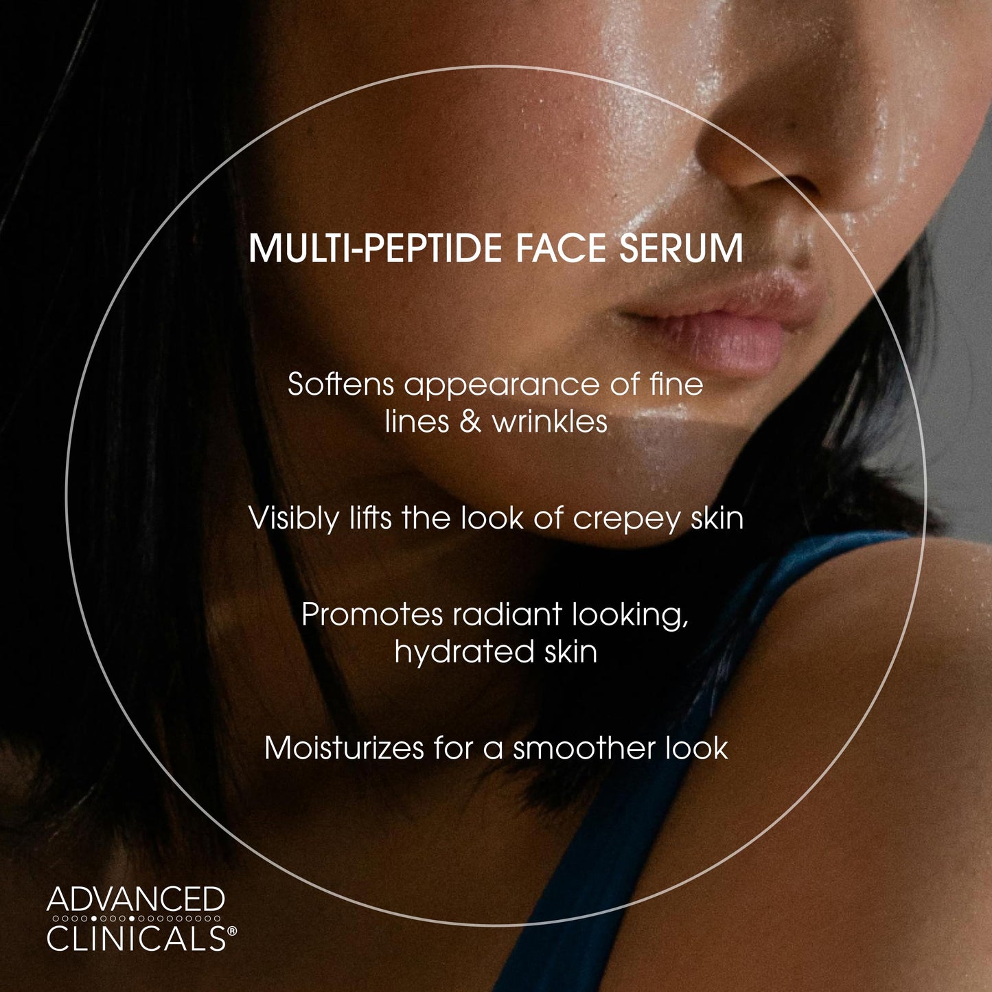 Advanced Clinicals Multi Peptides Serum For Face | Visible Anti Aging Hydrating Collagen Peptide Facial Serum With Vitamin E Helps Improve Look Beauty & Personal Care Advanced Clinicals