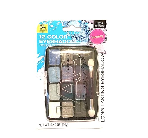 L.A. Colors 12 Color Eyeshadow Palettes, Supernatural Beauty & Personal Care L.A. Colors