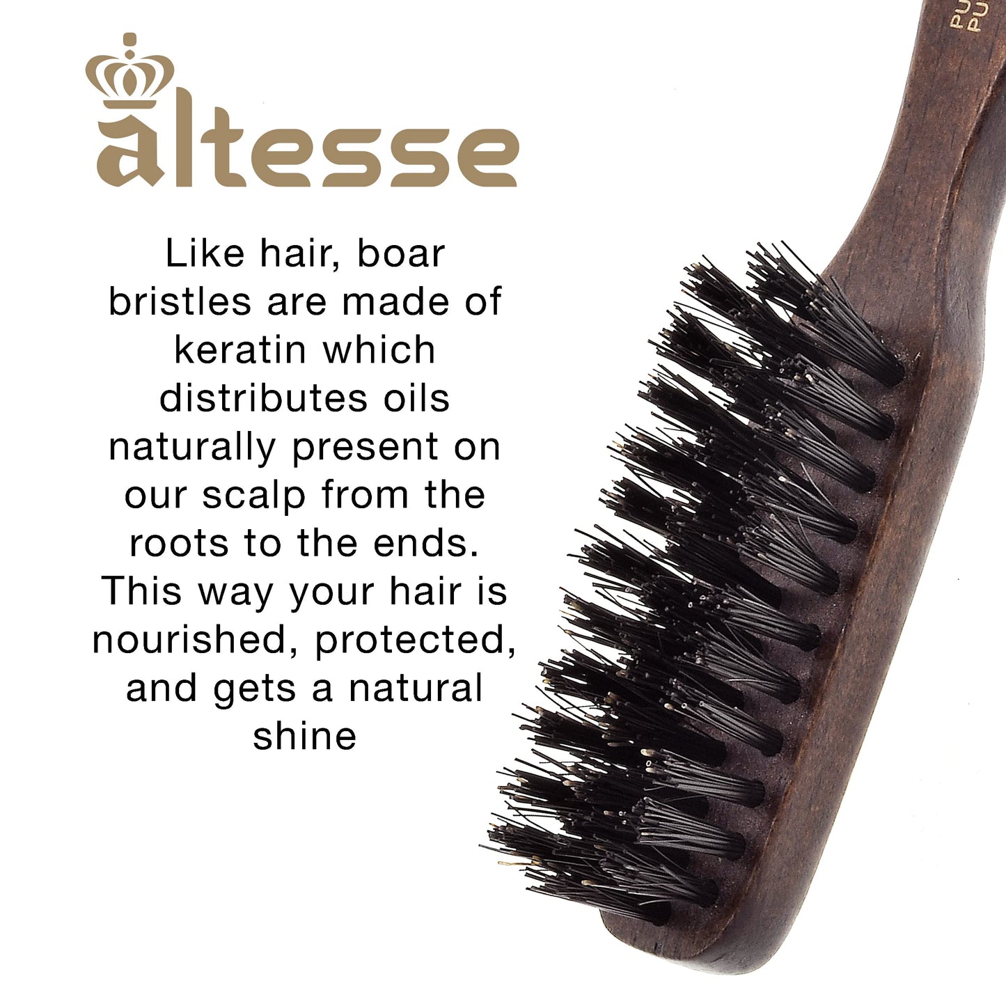 Altesse 320 PM Boar Bristle Beard Brush for Men Beard and Mustache Beard Grooming Kit Dark Beechwood Small Beard Brush Mini with 3 Rows of 100% Firm Beauty & Personal Care Altesse