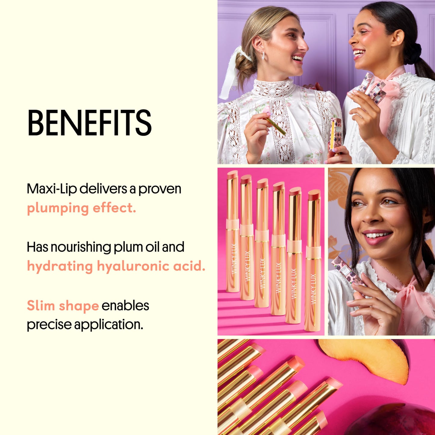 Winky Lux Skinny Plump Demi Matte Lipstick - Light Neutral Pink Lip, Natural Plump Lipstick, Weightless Long Lasting Soft Matte Lip Crayon, Infused Beauty & Personal Care Winky Lux