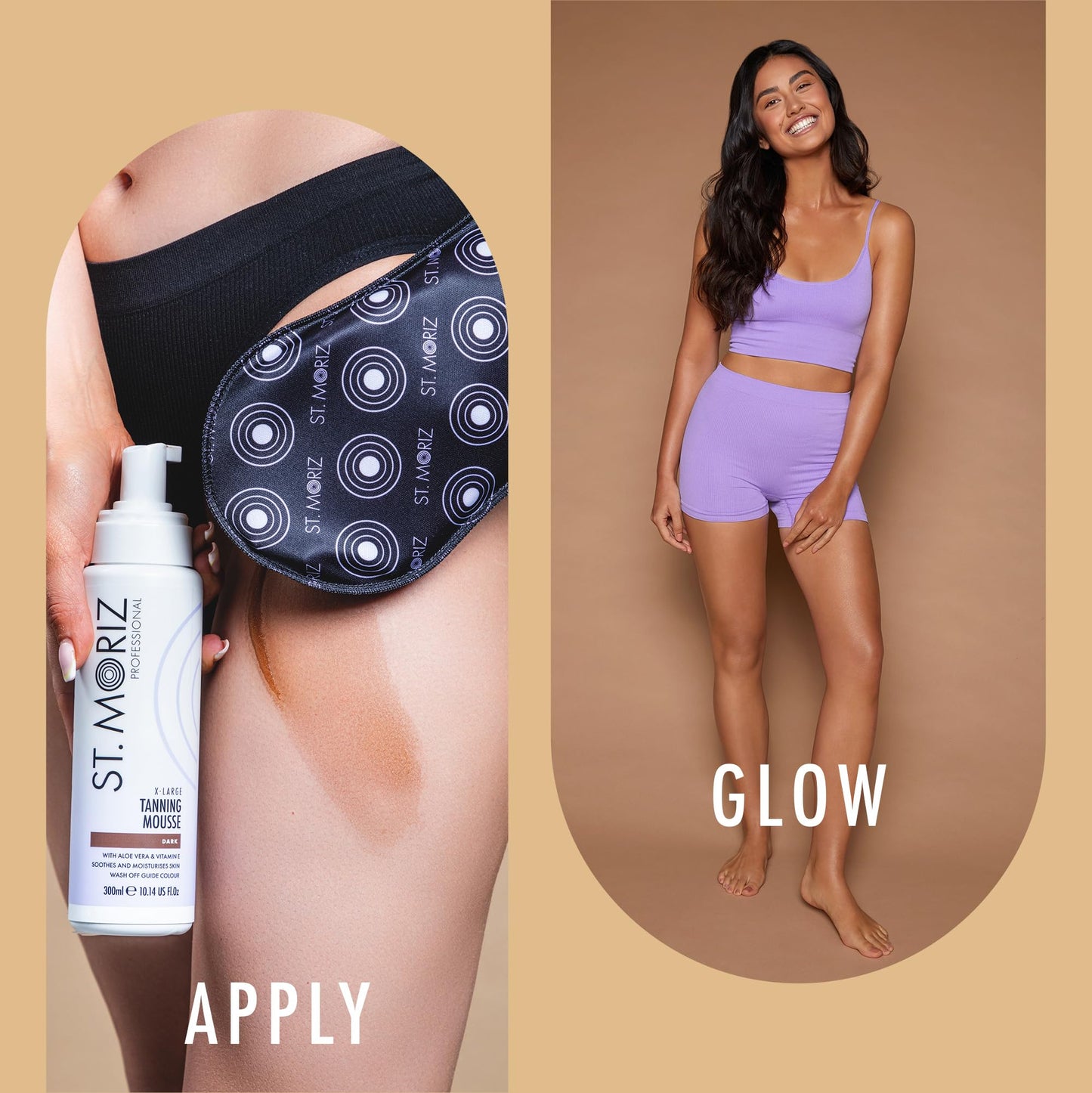 St Moriz Velvet Self Tanning Mitt - Reusable Self Tanner Applicator Glove For Even Self Tan Coverage & Streak Free Finish - Use with Any Self Tanner Beauty & Personal Care ST. MORIZ