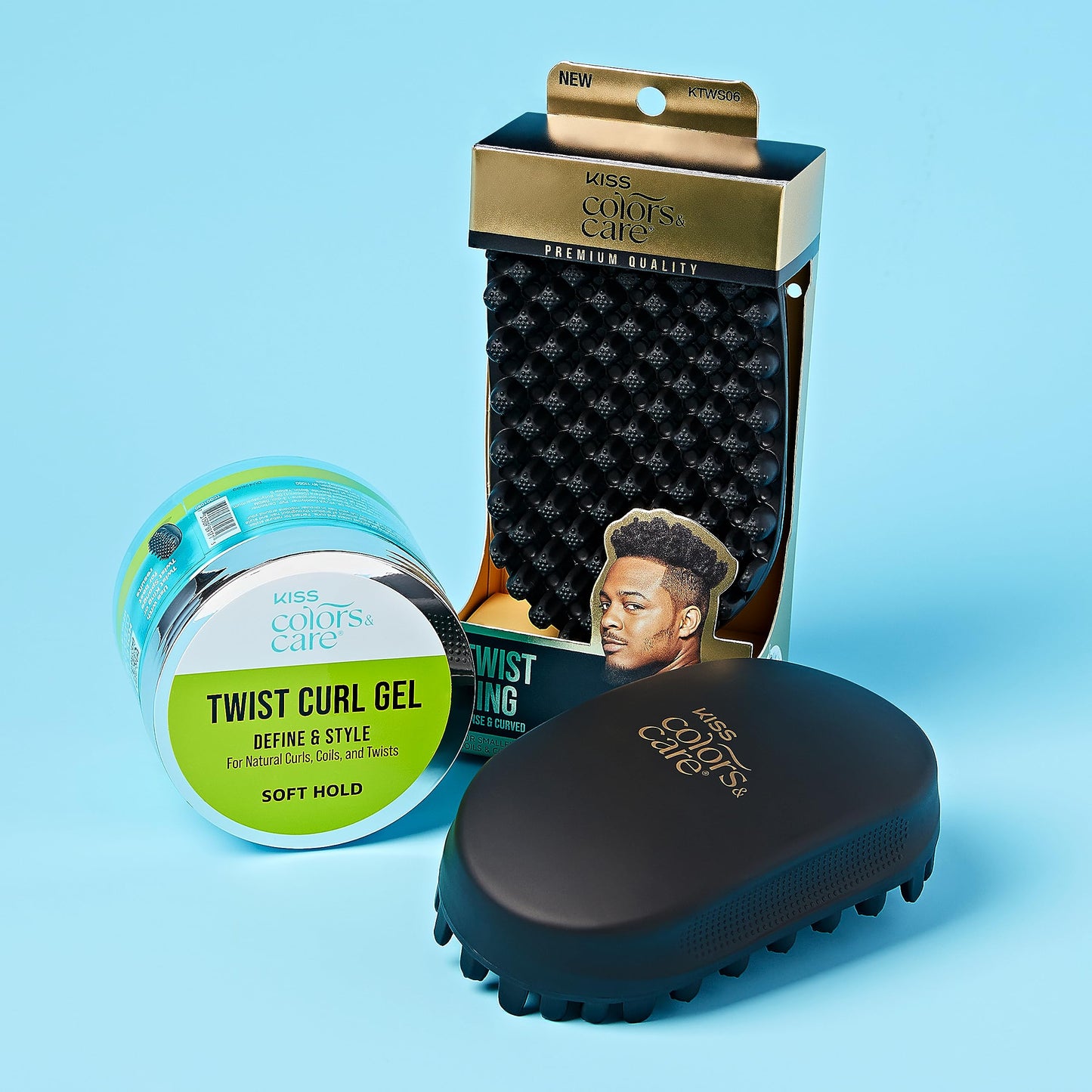 KISS Colors & Care Twist Curl Gel – 6 oz, Flexible Hold for Twists, Moisturizing, Promotes Hair Growth, Lightweight with Organic Jamaican Black Castor Oil Beauty & Personal Care KISS COLORS & CARE