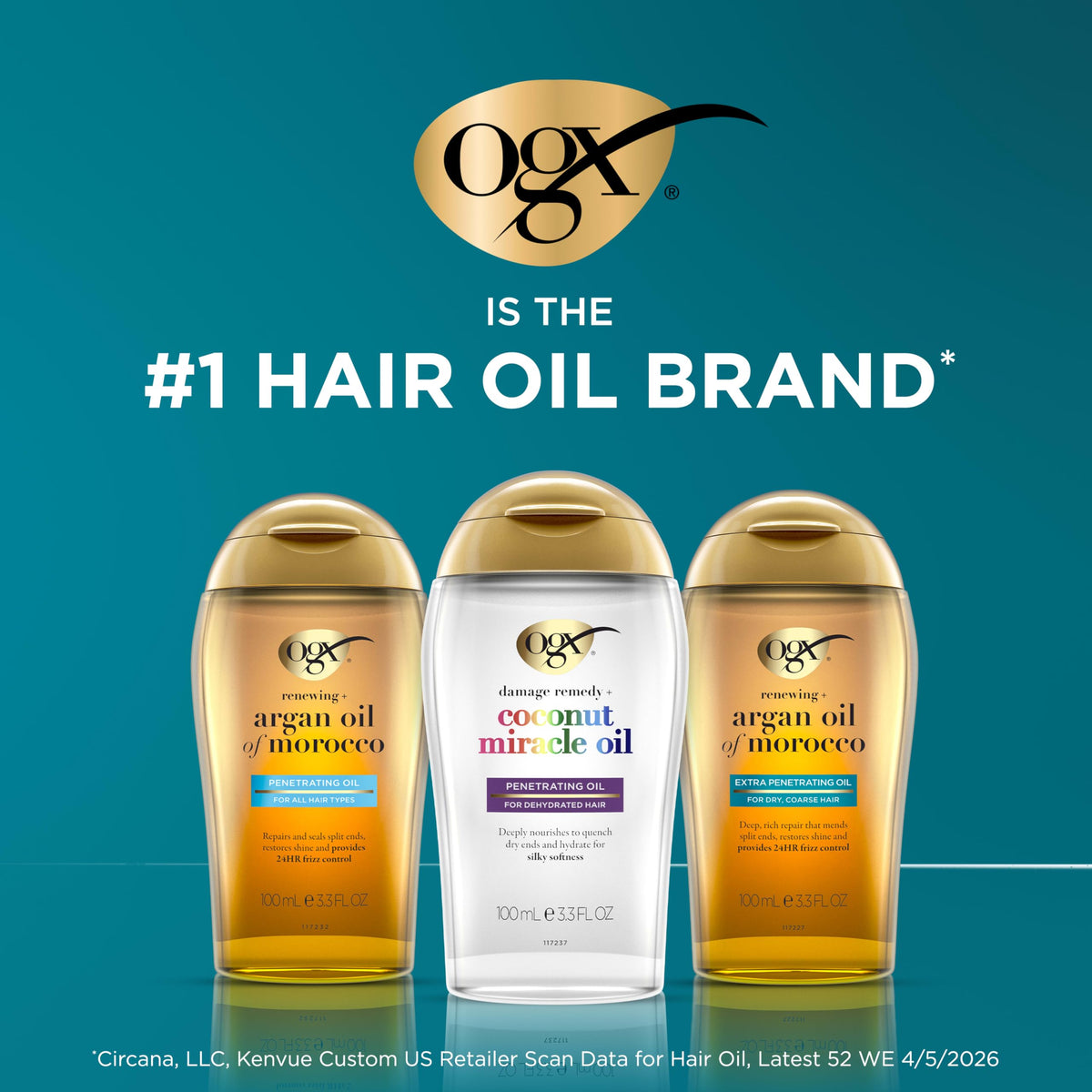 OGX Renewing + Argan Oil of Morocco Extra Penetrating Oil, 3.3 fl. oz