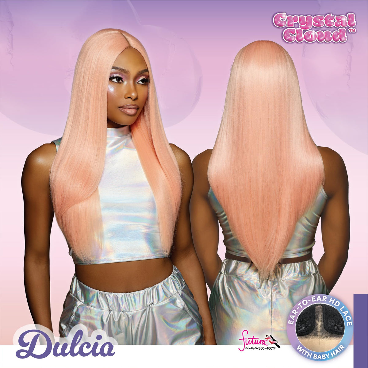 Sensationnel Shearmuse Crystal Cloud LaceWig-Dulcia, PINKPONY