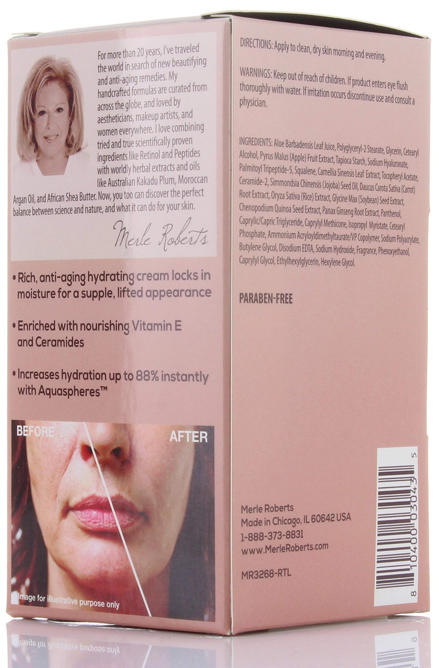 Merle Roberts Day and Night Face Cream with Collagen. Anti-Aging face cream for Wrinkles, Fine Lines, Uneven Skin Tone, and Dry Skin. 1 fl oz (1 Fl Oz Beauty & Personal Care Merle Roberts