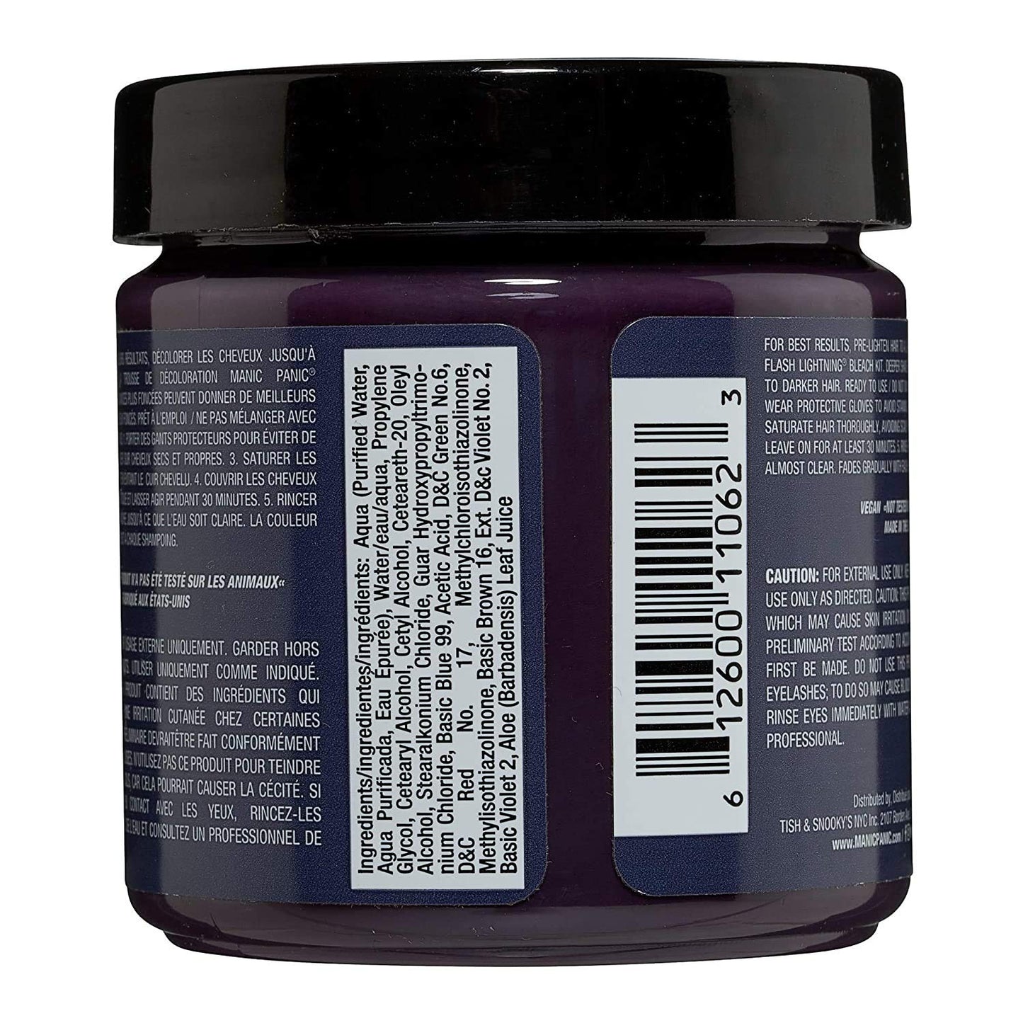 MANIC PANIC Classic Dark Star Semi Permanent Hair Color - Deep Grey Hair Dye for Women & Men That Lasts 4-6 Weeks - Vegan, Ammonia & Cruelty-Free Beauty & Personal Care MANIC PANIC