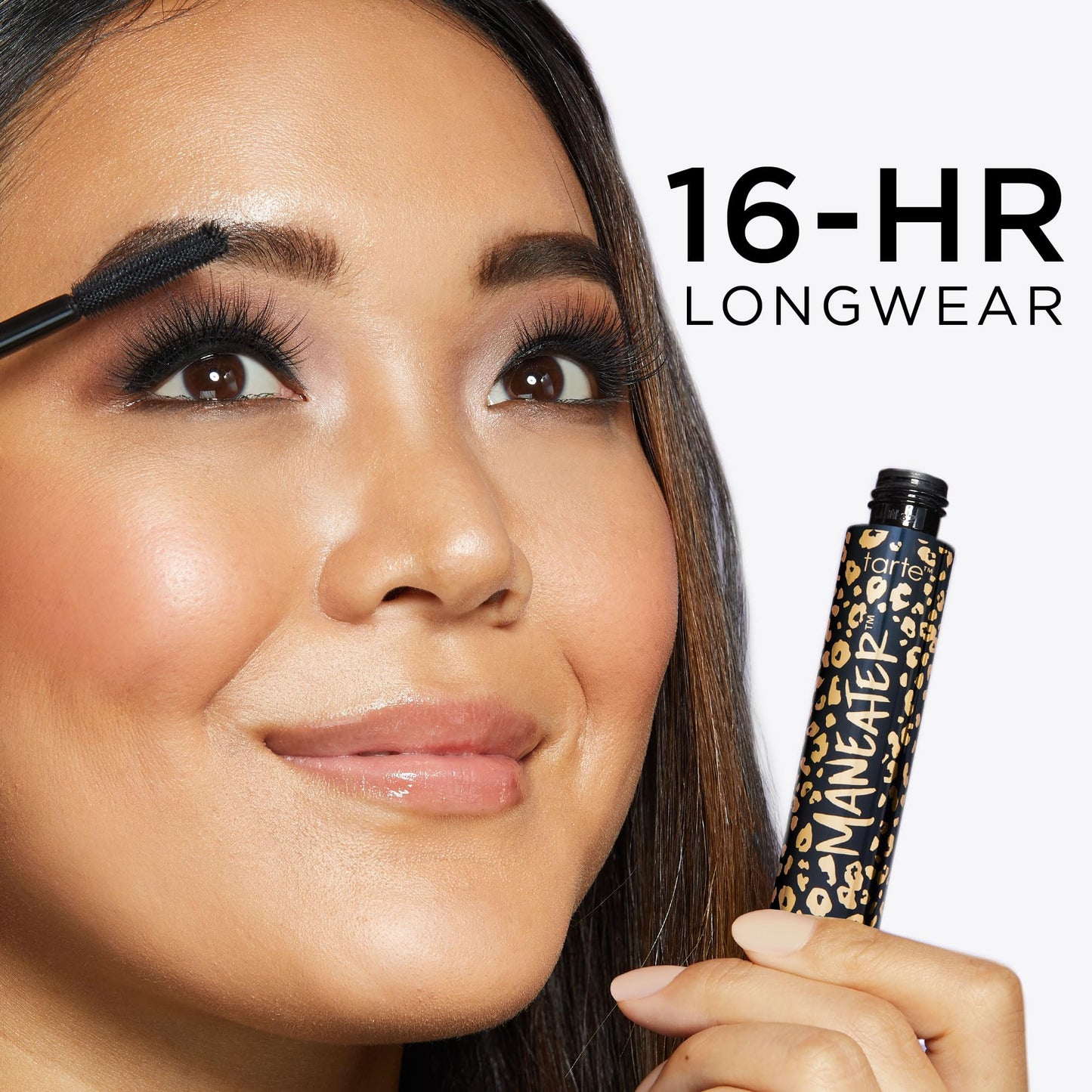 tarte maneater mascara - Extreme Curl, Instant Volume & Length, 16HR Ultra-Creamy Longwear Eye Makeup, Cruelty-Free, full size, black Beauty & Personal Care Tarte