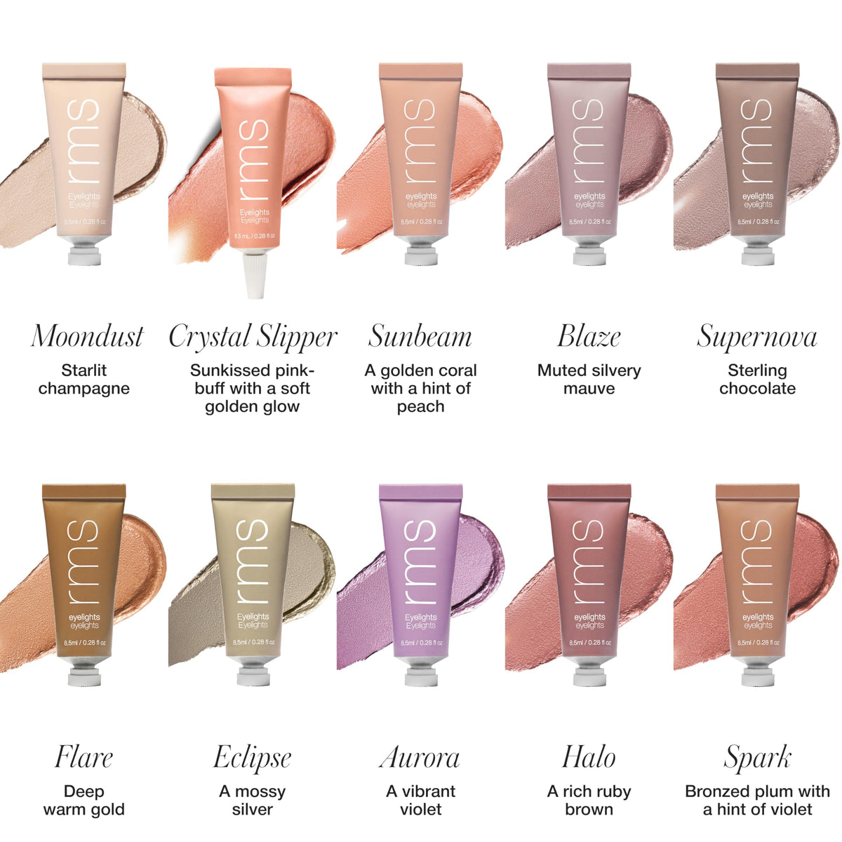 RMS Beauty Eyelights Cream Eyeshadow, Long-Wear Hydrating Creamy Eyeshadow for Luminous, Buildable Natural Color, Smudge-Resistant, Blendable Formula Beauty & Personal Care RMS Beauty
