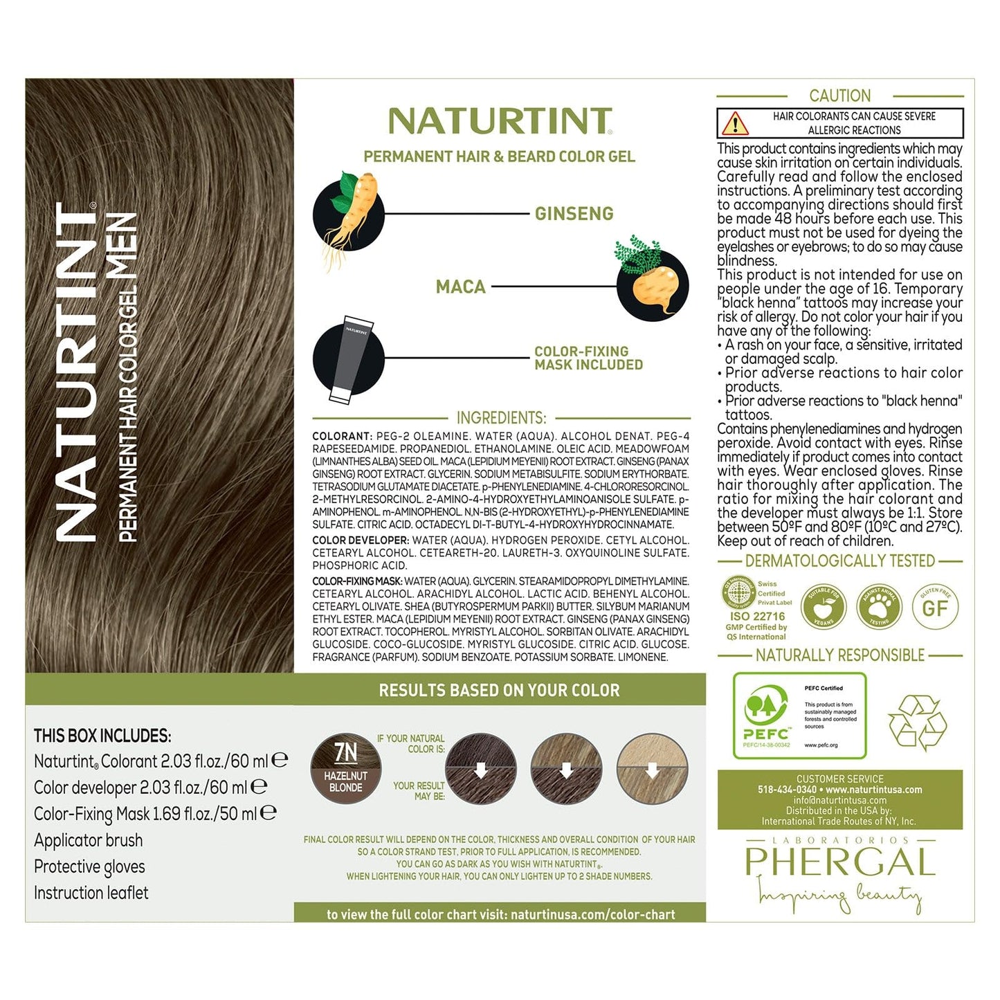 Naturtint Mens Permanent Hair Color for Hair Beard and Mustache (7N Men's Hazelnut Blonde) Beauty & Personal Care Naturtint