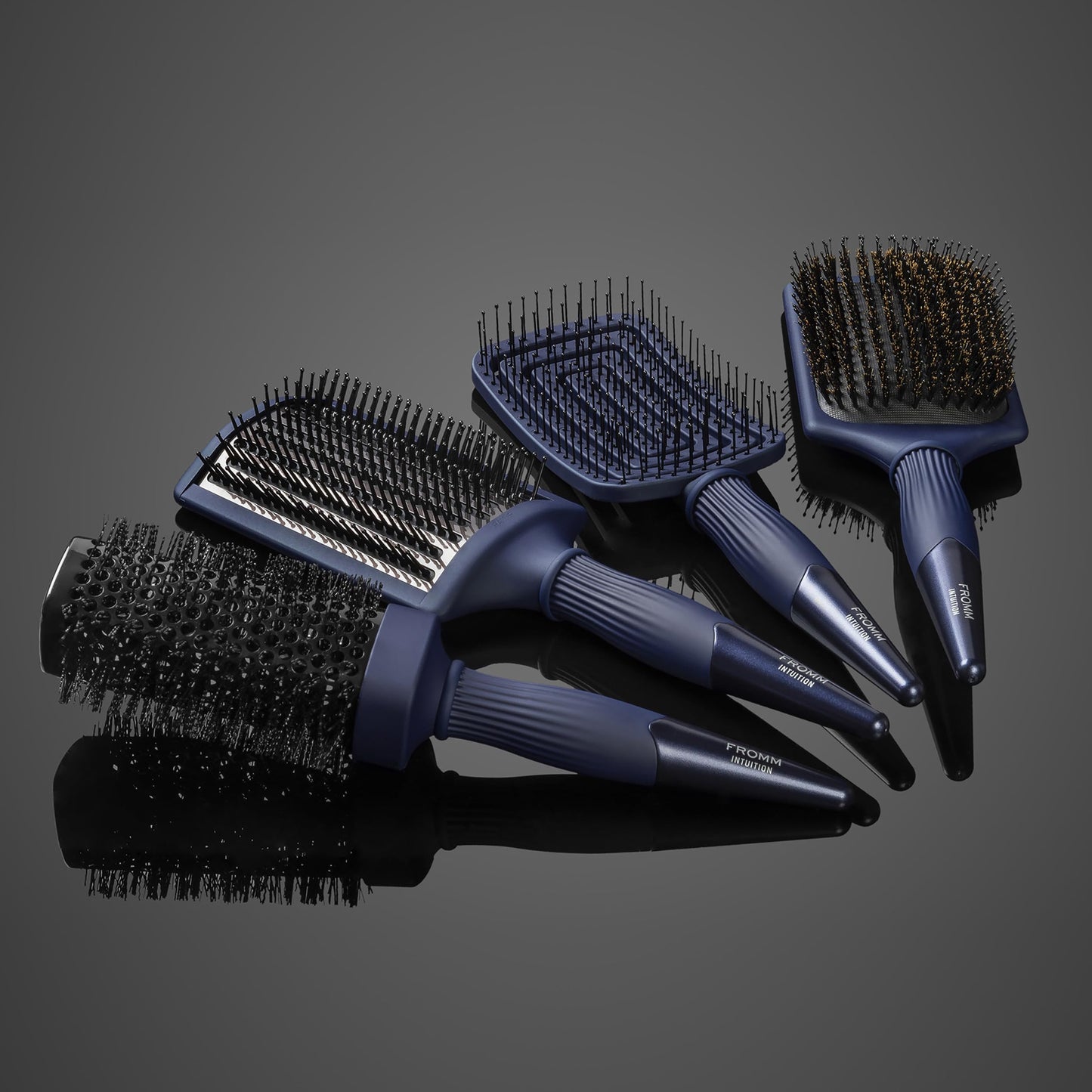 Fromm Professional Intuition Square Styler 1.75 Inch Ceramic & Ionic Thermal Brush in Blue, 2-in-1 Straighten & Wave Blow Drying Brush, Smooths Frizz Beauty & Personal Care Fromm