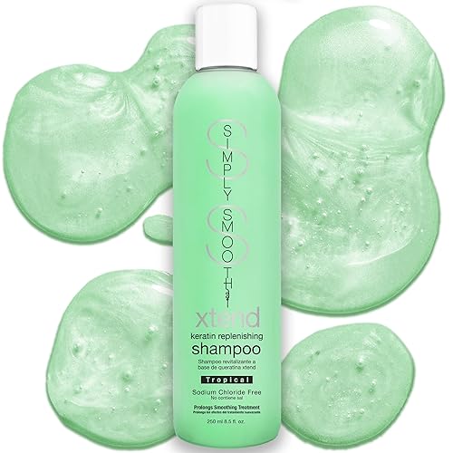 SIMPLY SMOOTH Xtend Keratin Replenishing Shampoo Tropical | Sulfate-Free Daily Cleanser for Dry, Frizzy, Damaged Hair | Smooths, Strengthens Beauty & Personal Care SIMPLY SMOOTH