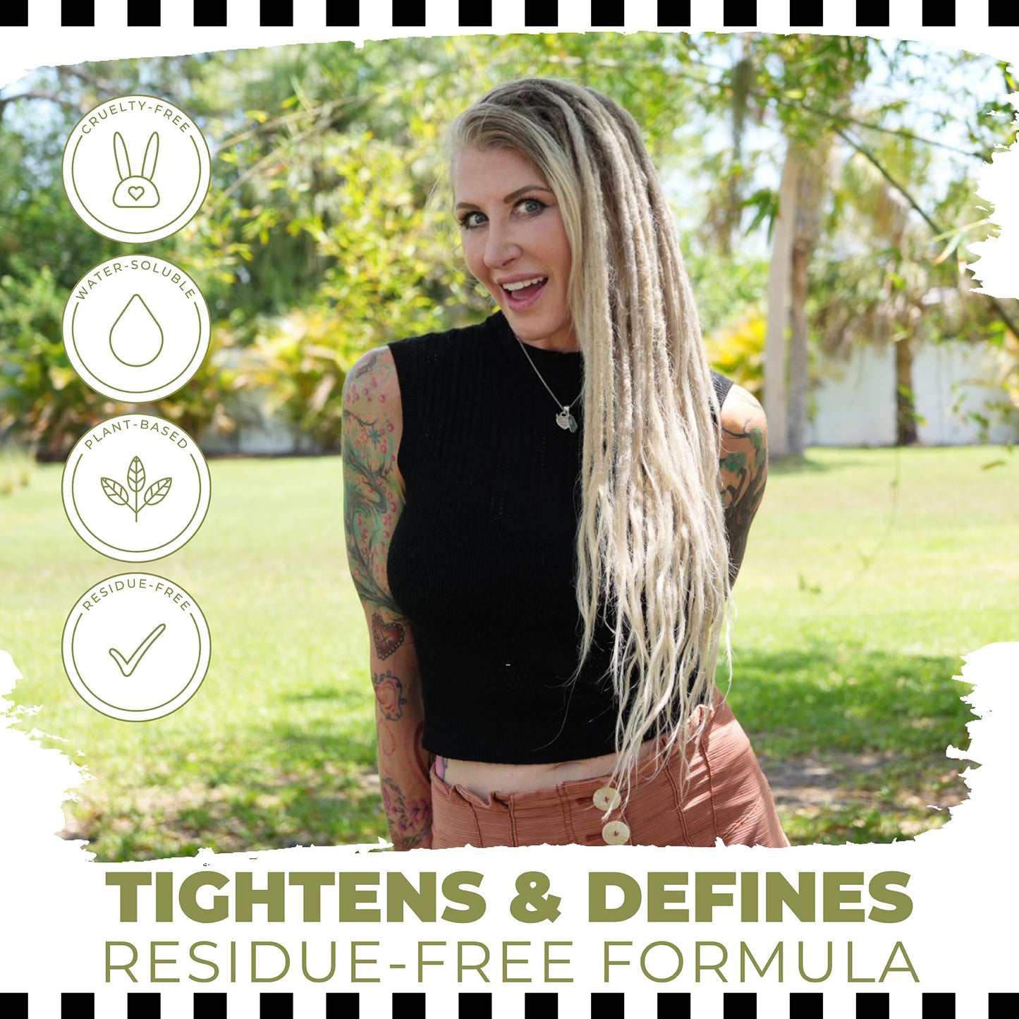 Dollylocks Sea Salt Texture Spray | Plant-Based, Vegan, Residue-Free | Tighten Locs Dreadlocks | Loose Hair Care | Tea Tree Spearmint | 8oz Beauty & Personal Care Dollylocks