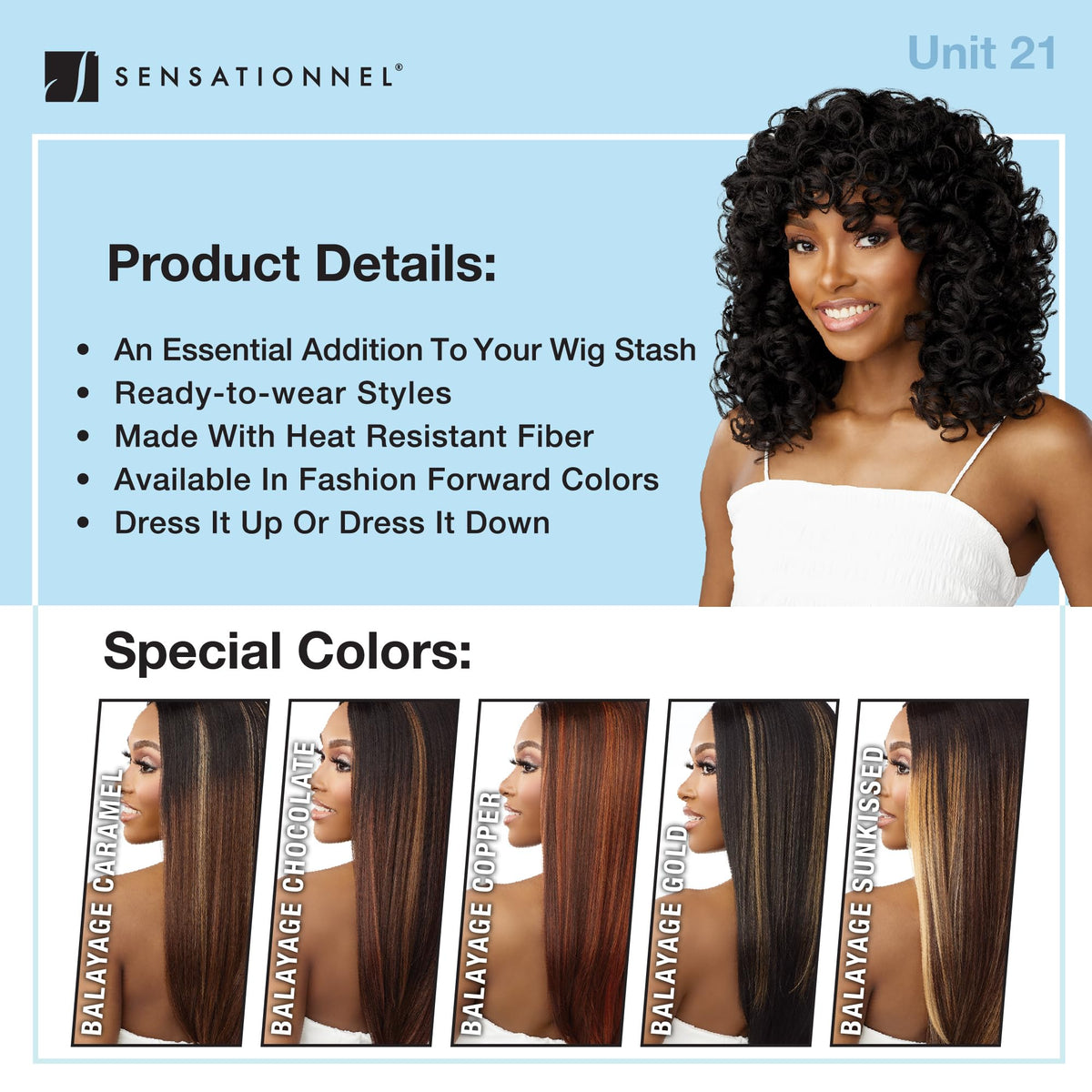 Sensationnel Dashly Wig-Unit 23, BALAYAGECOPPER