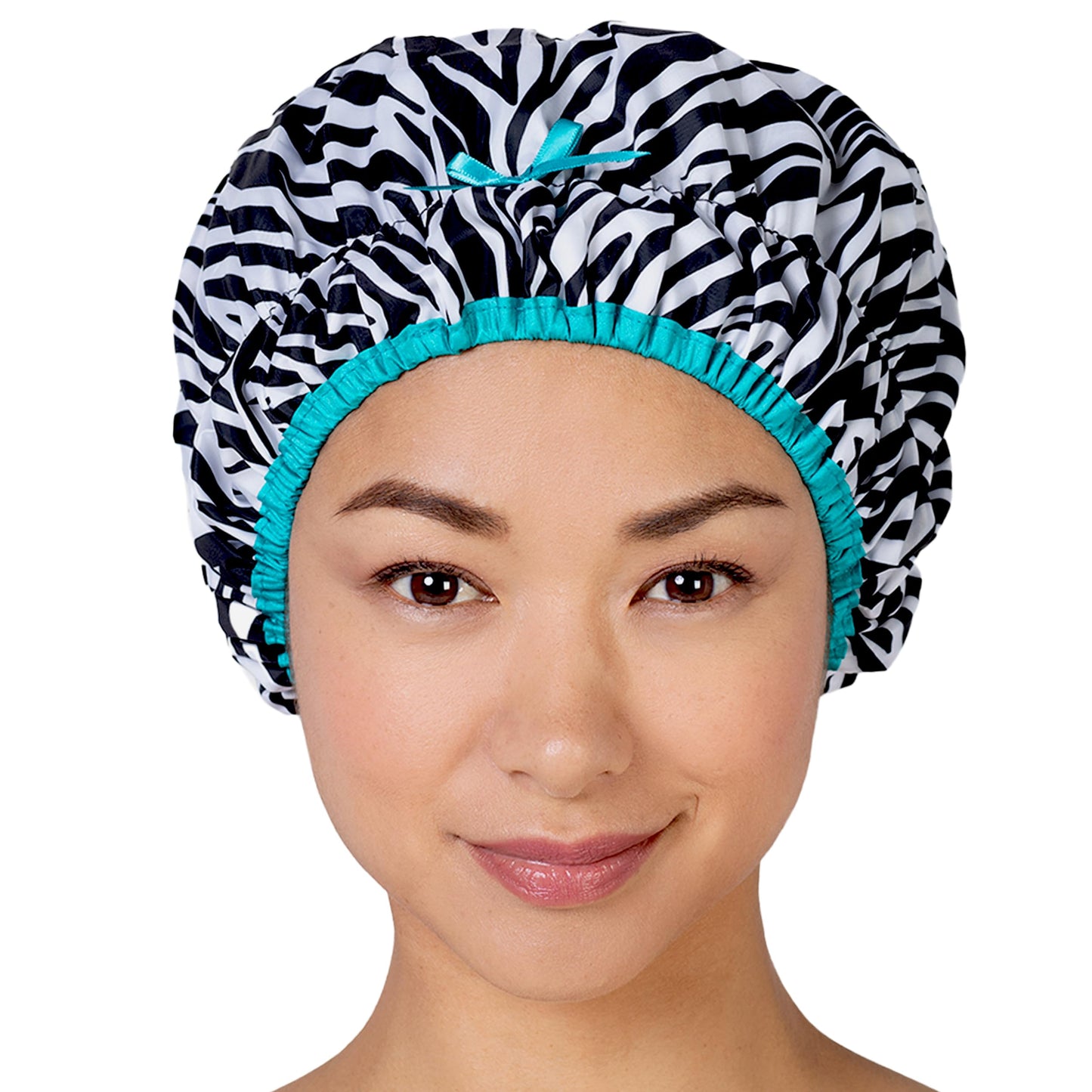 Reusable Shower & Bath Cap & Lined, Oversized Waterproof Shower Caps Large Designed for all Hair Lengths with PEVA Lining & Elastic Band Stretch Hem Beauty and Personal Care Betty Dain