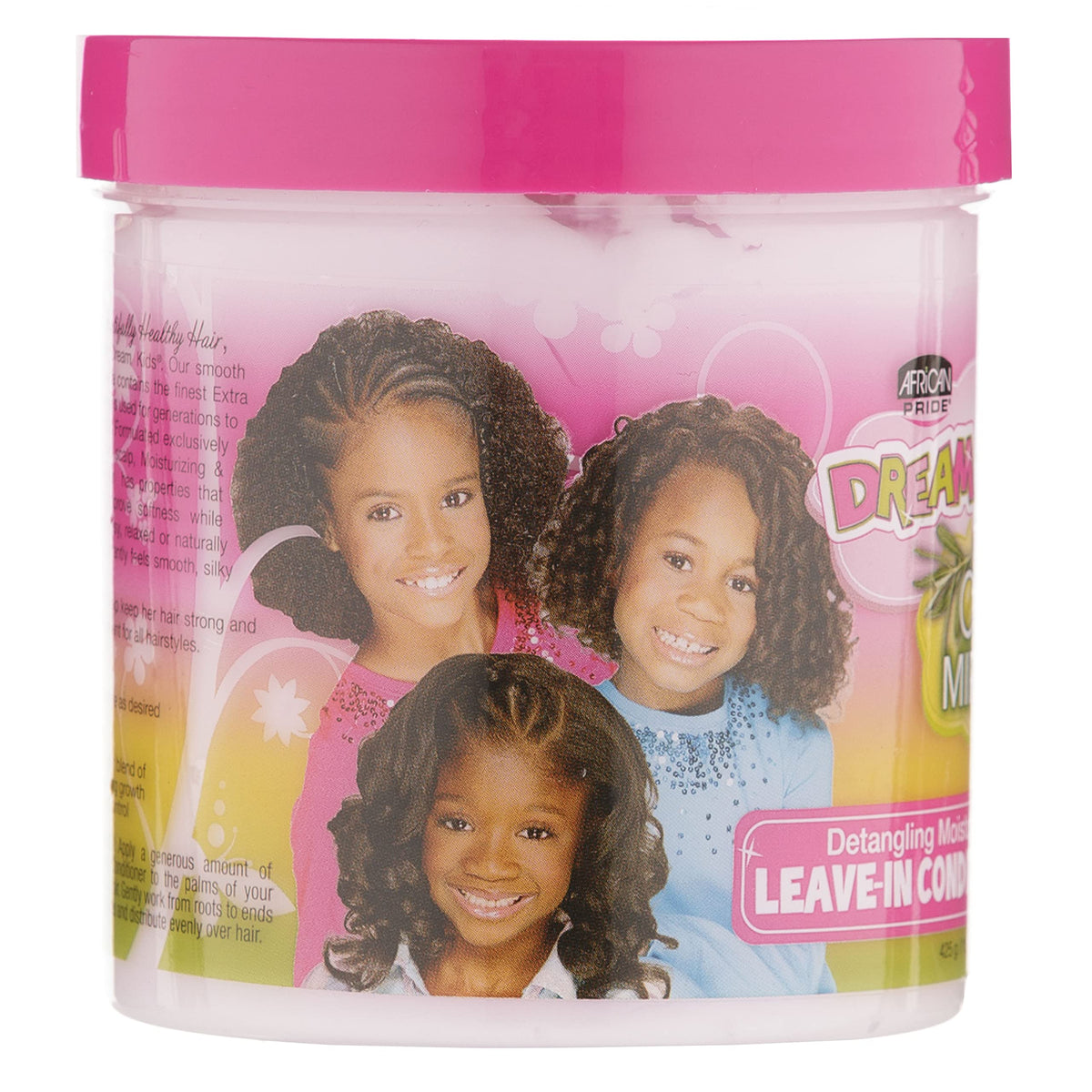 African Pride Dream Kids Olive Miracle Detangling Moisturizing Leave-In Conditioner - Contains Olive Oil, Moisturizes & Nourishes Coils & Hair Curls,