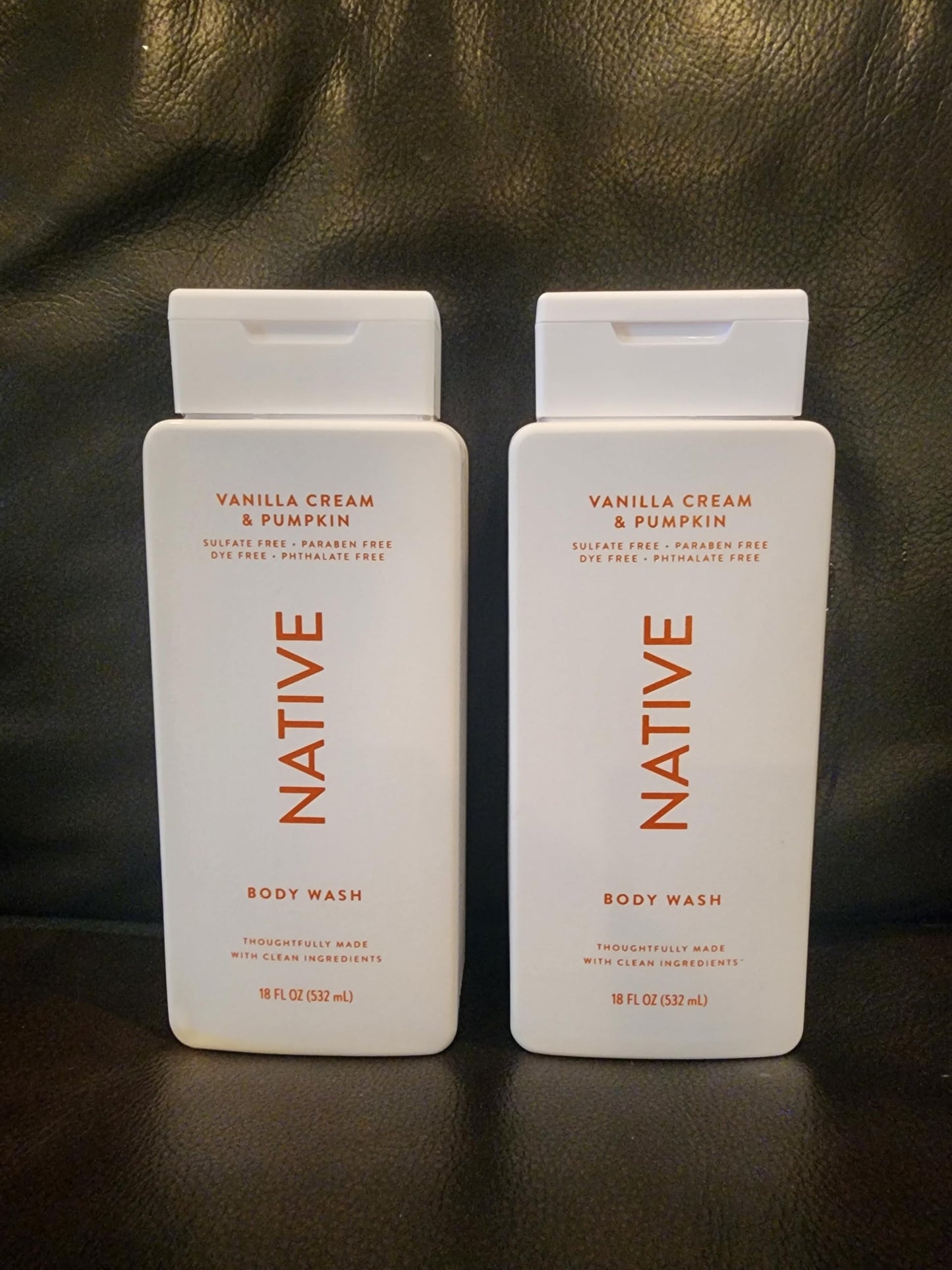 Native Limited Edition Vanilla Cream & Pumpkin Body Wash 18 oz - 2 PACK Beauty & Personal Care Native