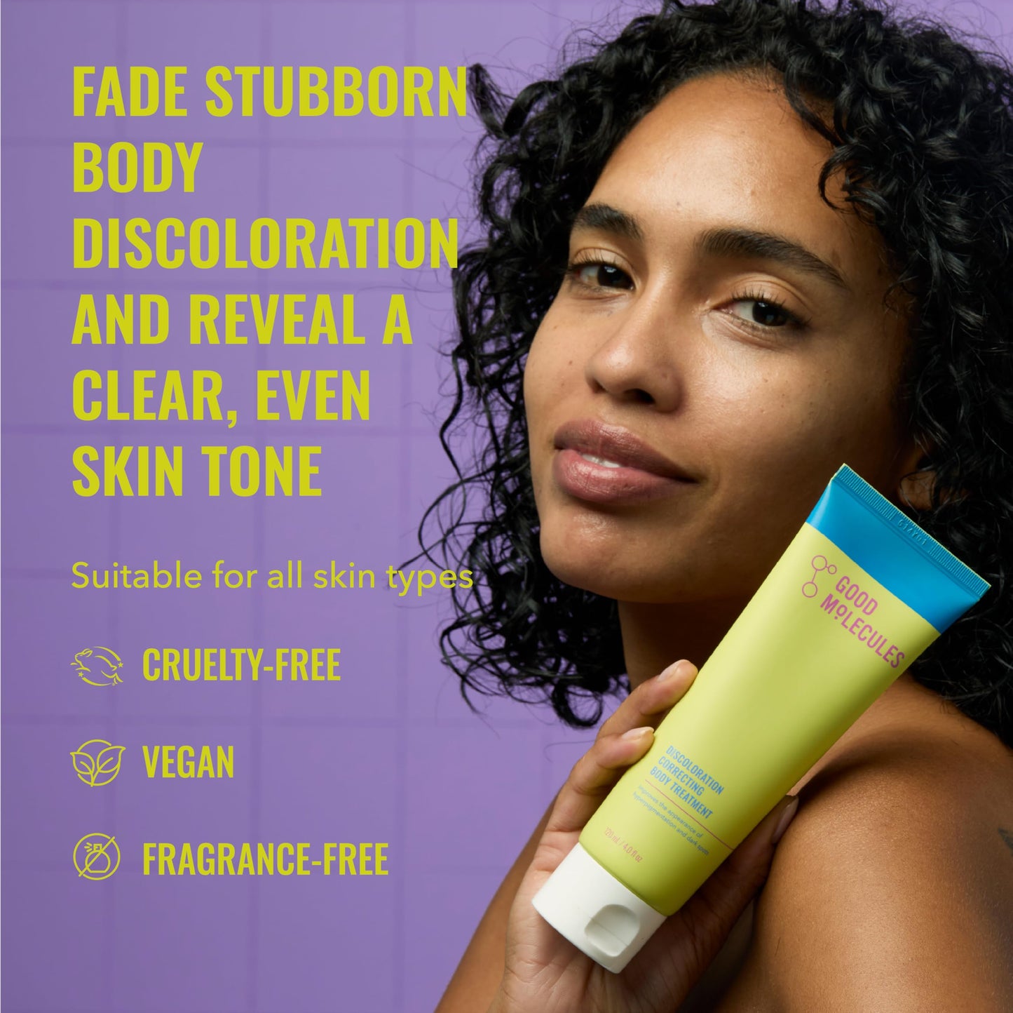 Good Molecules Discoloration Correcting Body Treatment - Anti-Pigment Cream with Niacinamide, Tranexamic Acid - Target Dark Spots and Moisturize Beauty & Personal Care Good Molecules