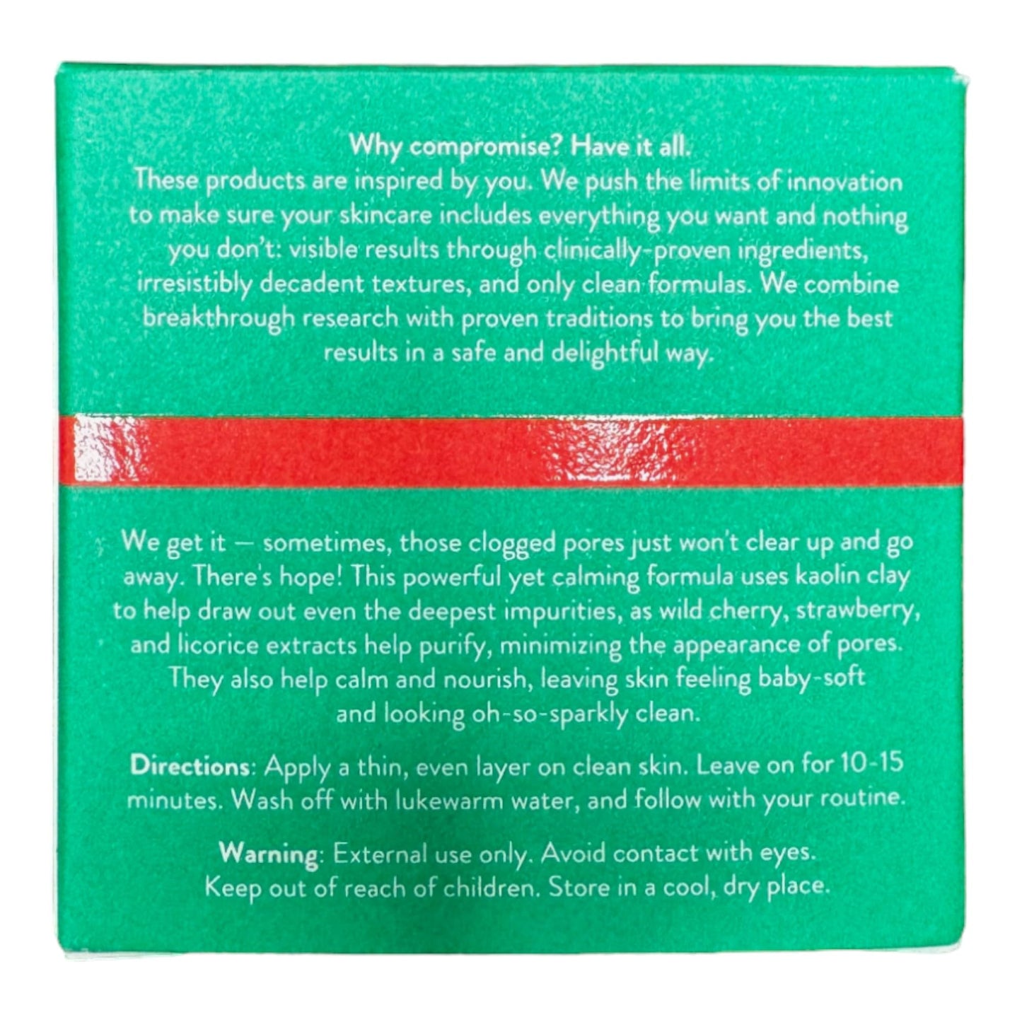 Peach & Lily Pore Proof Perfecting Clay Mask | Deep-Clean Kaolin & Bentonite Formula | Hydrating Wild Cherry, Strawberry, & Licorice Extracts | Beauty & Personal Care Peach & Lily