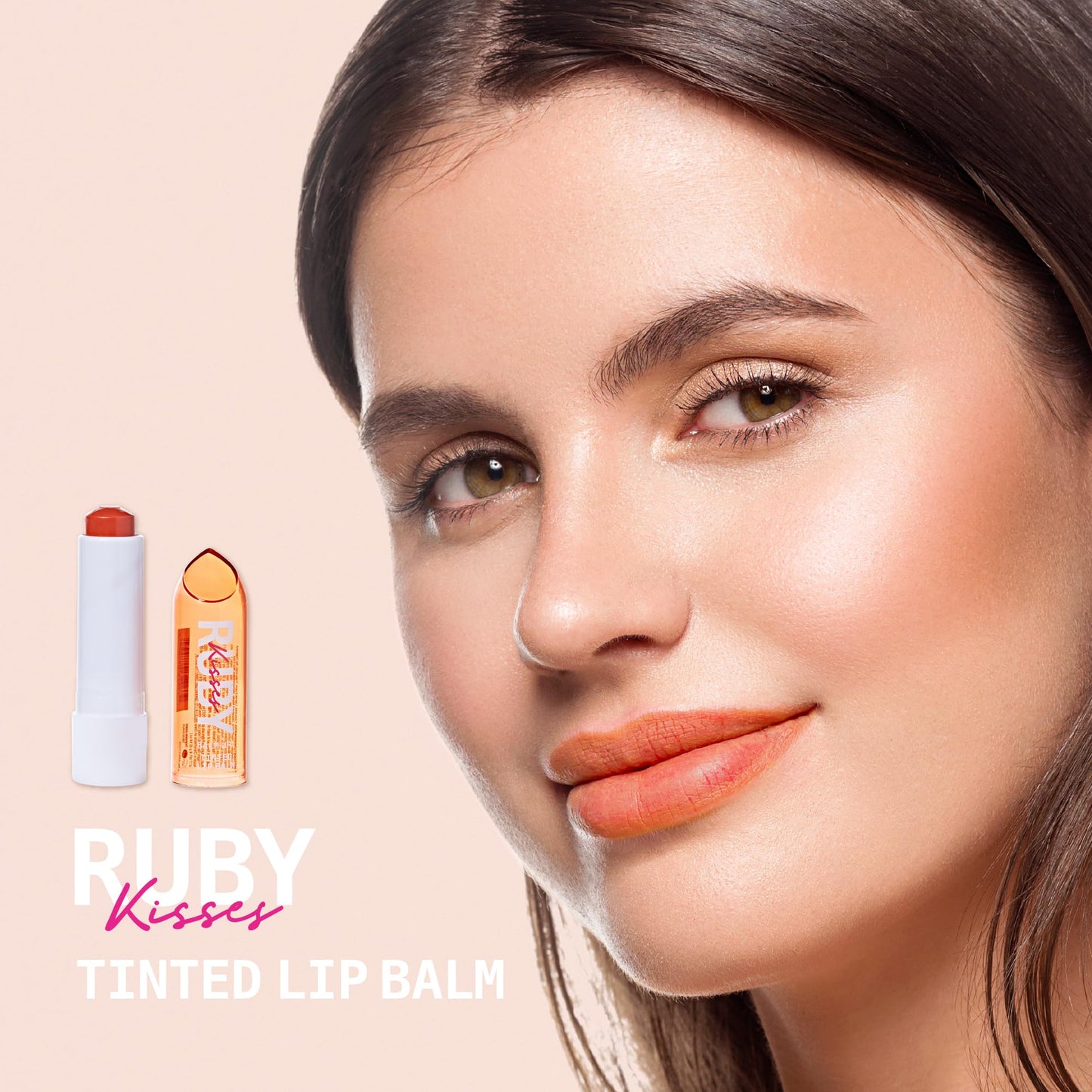 Ruby Kisses Balm Up Tinted Lip Balm, Non-Greasy Hydrating Formula, Nourishing Coconut Core & Vitamin E Infused, Lip Care with Natural Shine Beauty & Personal Care Ruby Kisses