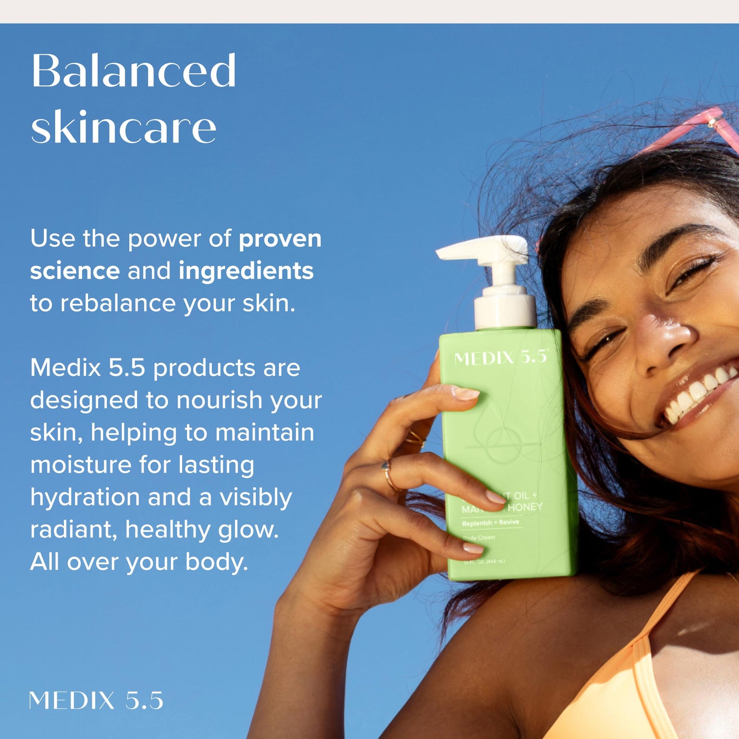 MEDIX 5.5 Coconut Oil Lotion W/ Manuka Honey Cream Skin Care Face Moisturizer & Body Cream | Firming Coconut Oil For Skin Minimizes Look Of Dry Skin Beauty & Personal Care Medix 5.5