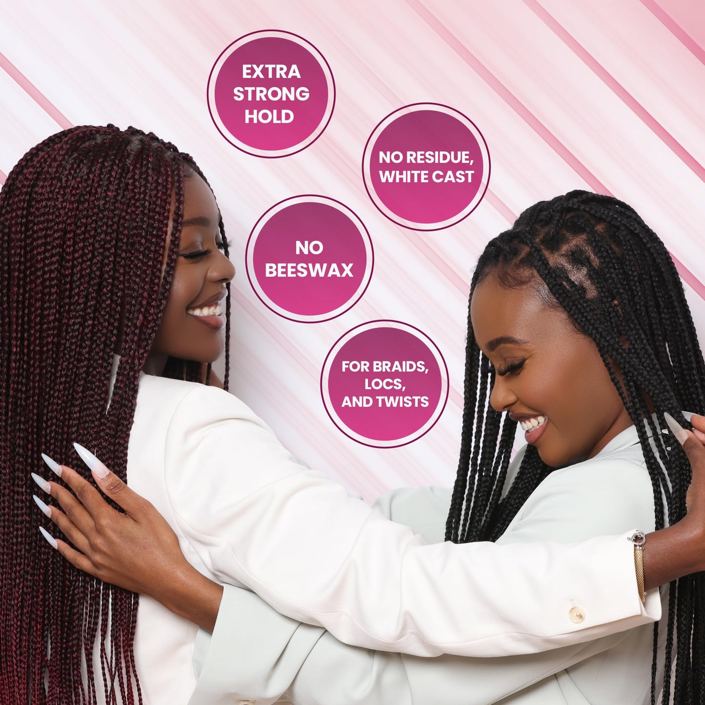 Laflare 430 ml Braid Bond Gel Bulk Extreme Hold for Natural & Kids Hair, Vegan, Nourishing, Braiding Hair, Twist Hair (Musk) Beauty & Personal Care Laflare