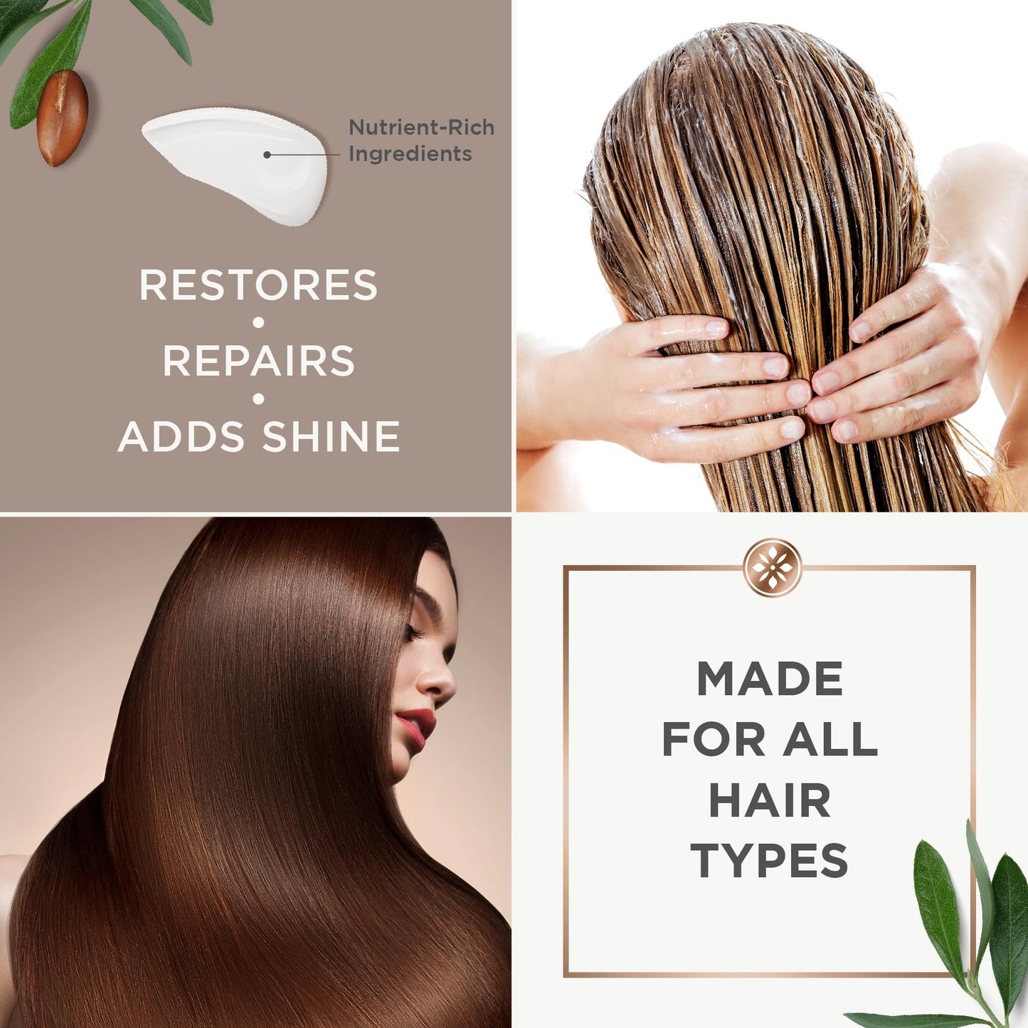 Argan Magic Restorative Hair Mask - Protein Rich Conditioning Hair Mask that Hydrates, Restores And Repairs Damaged Hair | Made in USA, Paraben Free Beauty & Personal Care Argan Magic