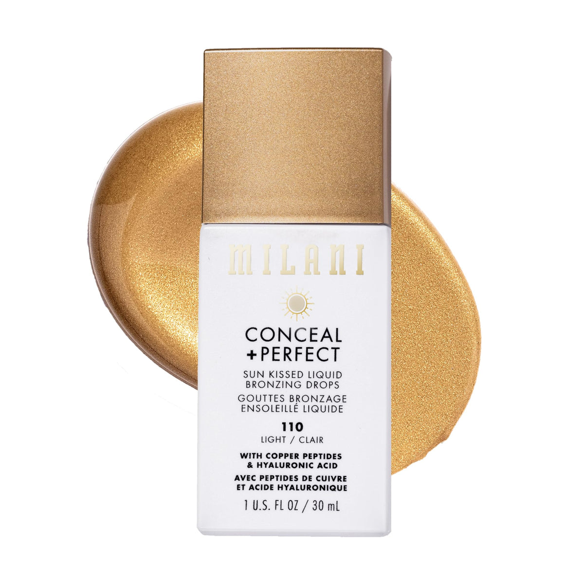 Milani Conceal + Perfect Sun Kissed Liquid Bronzing Drops - Light
