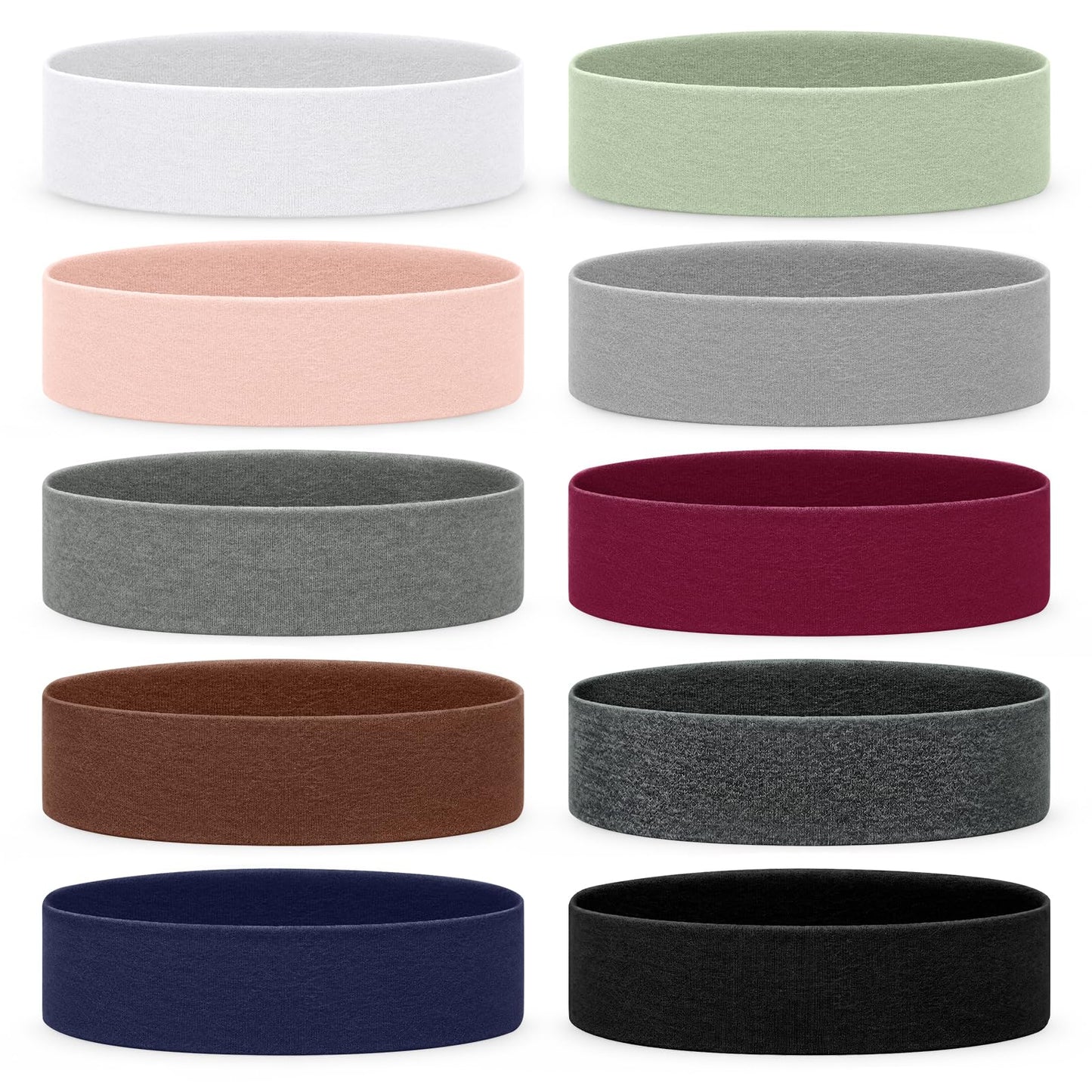 Fishinsea 10 Pack Headbands for Women, Elastic Non-Slip Hair Bands Hair Warp for Sports Daily Workout Yoga Running Beauty and Personal Care Fishinsea