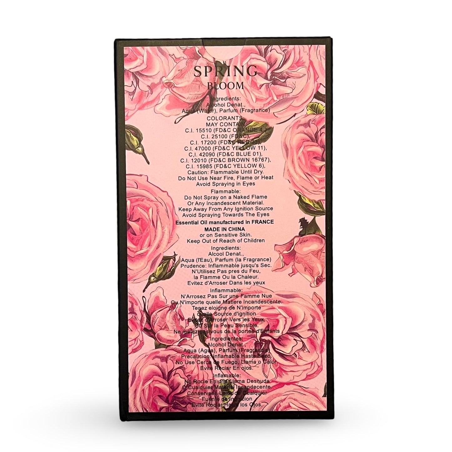 Secret Plus SPRING BLOOM Eau de Parfum, Floral Jasmine and Tuberose Fragrance, Natural Spray, Pink Rose Design, 3.4 Fl Oz Beauty & Personal Care Secret Plus