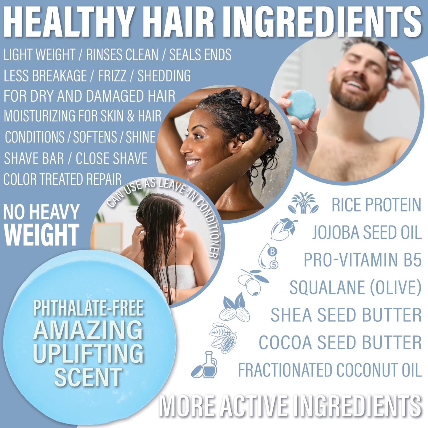 Luxiny Travel Shampoo and Conditioner Bar - Plant-Based, Multipurpose, TSA Compliant, Eco-Friendly, Sulfate & Paraben-Free, Suitable for All Hair Beauty & Personal Care Luxiny