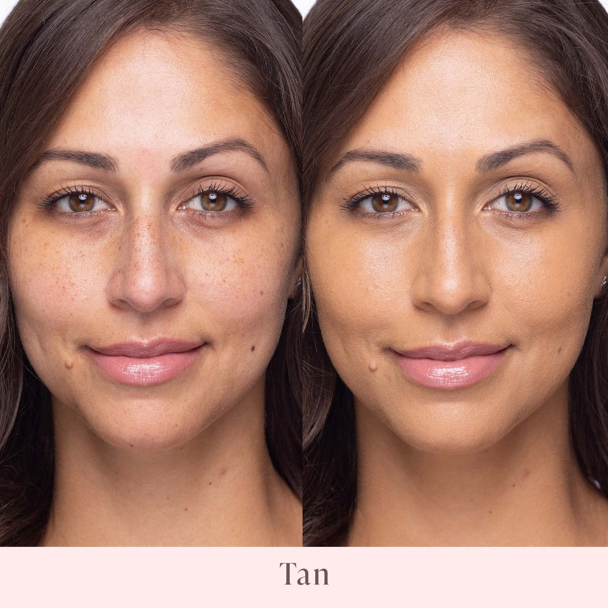 Mally Beauty Stress Less Performance Foundation - Tan - Buildable Medium to Full Coverage - Lightweight Foundation Liquid - Niacinamide Brightens Beauty & Personal Care Mally Beauty