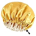CHORHA Satin Sleep Cap, Double-Sided Adjustable Bonnet Cap (Yellow) Beauty & Personal Care CHORHA