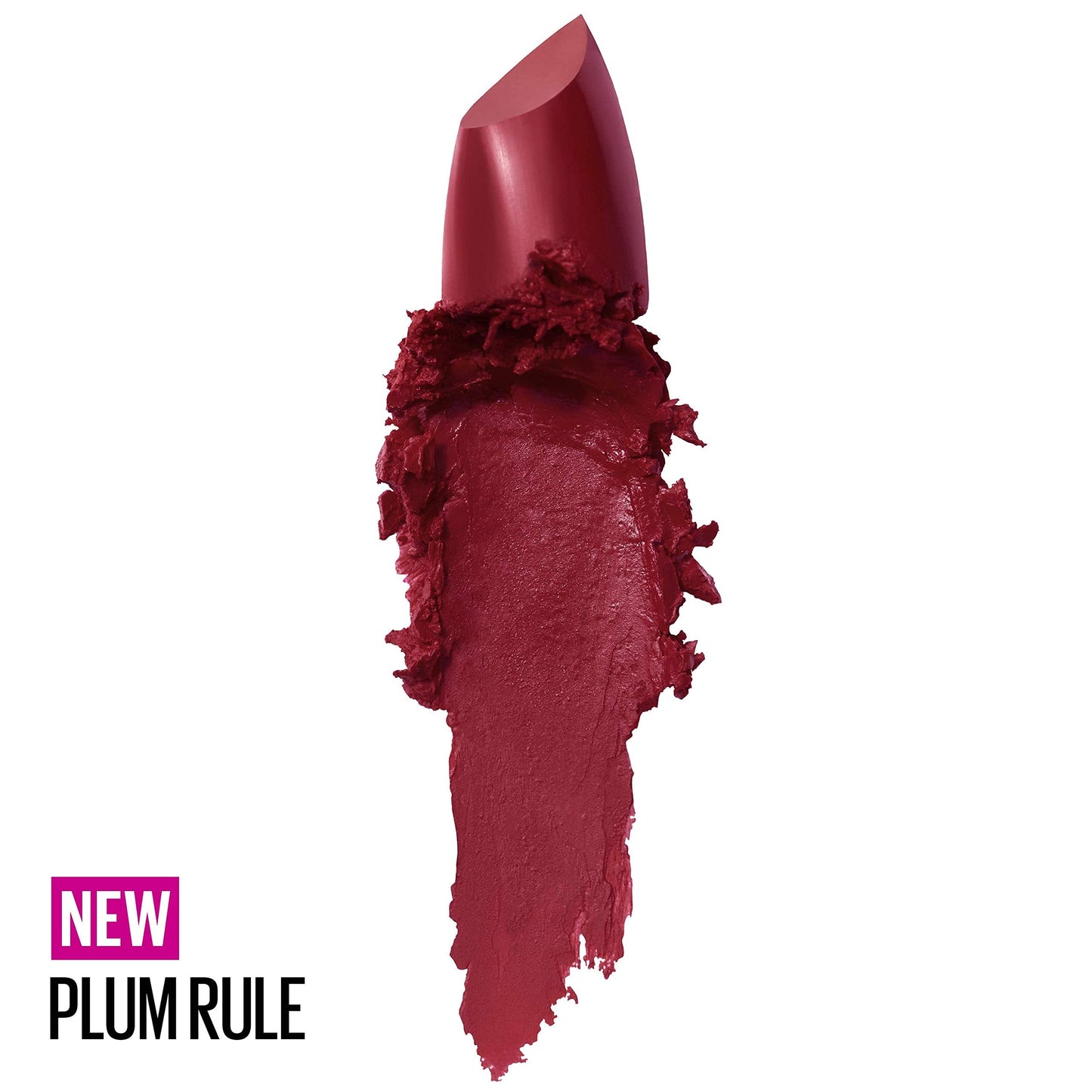 Maybelline Color Sensational Lipstick, Lip Makeup, Cream Finish, Hydrating Lipstick, Nude, Pink, Red, Plum Lip Color, Plum Rule, 0.15 oz; (Packaging Beauty & Personal Care MAYBELLINE