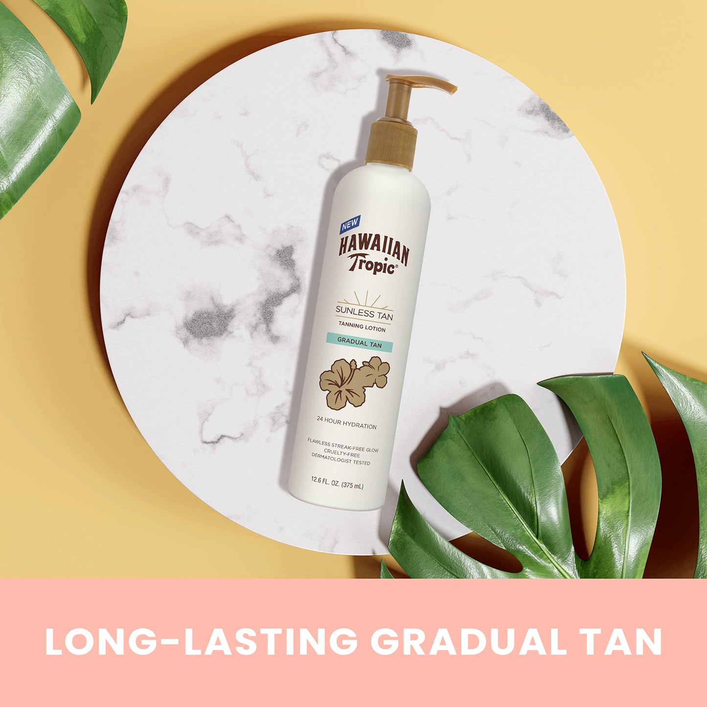 Hawaiian Tropic Aloha Glow Gradual Self Tanning Lotion, 12.6 fl oz | Sunless Tanning Lotion Self Tanner, 12.6 fl oz Beauty & Personal Care Hawaiian Tropic