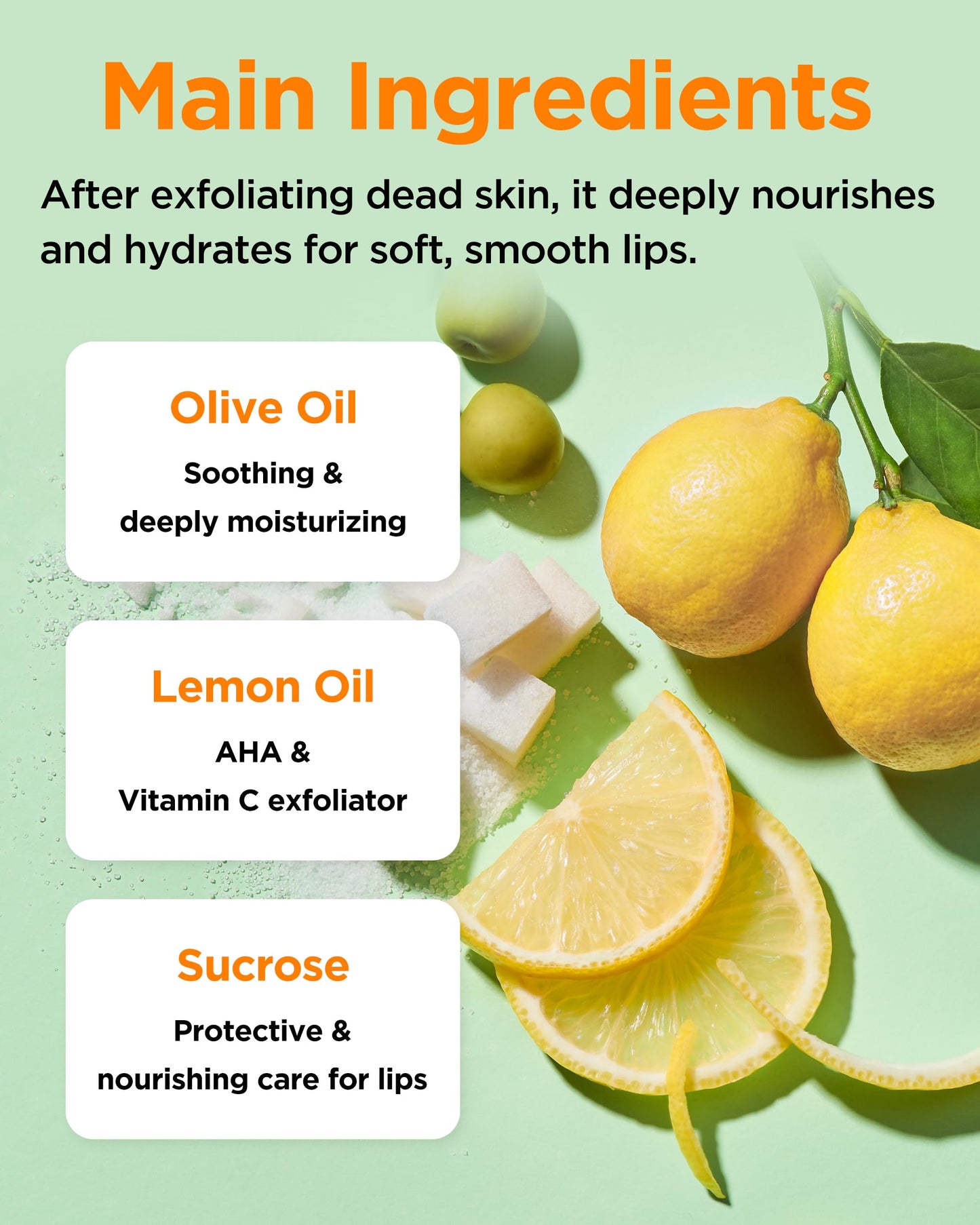 TOCOBO Lemon Sugar Lip Mask - No-Wash Overnight Lip Scrub & Sleeping Mask - Melting Sugar Crystals + Lemon Oil Exfoliating Treatment for Dry, Flaky Beauty and Personal Care TOCOBO