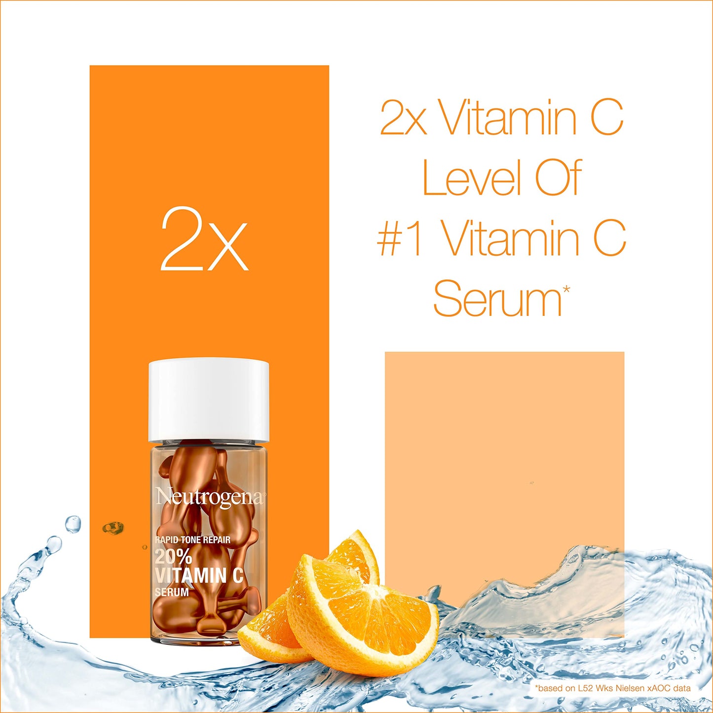 Neutrogena Rapid Tone Repair 20% Vitamin C Face Serum Capsules, Daily Facial Serum with Vitamin C to Help Brighten Skin Tone & Reduce Look of Dark Beauty & Personal Care Neutrogena