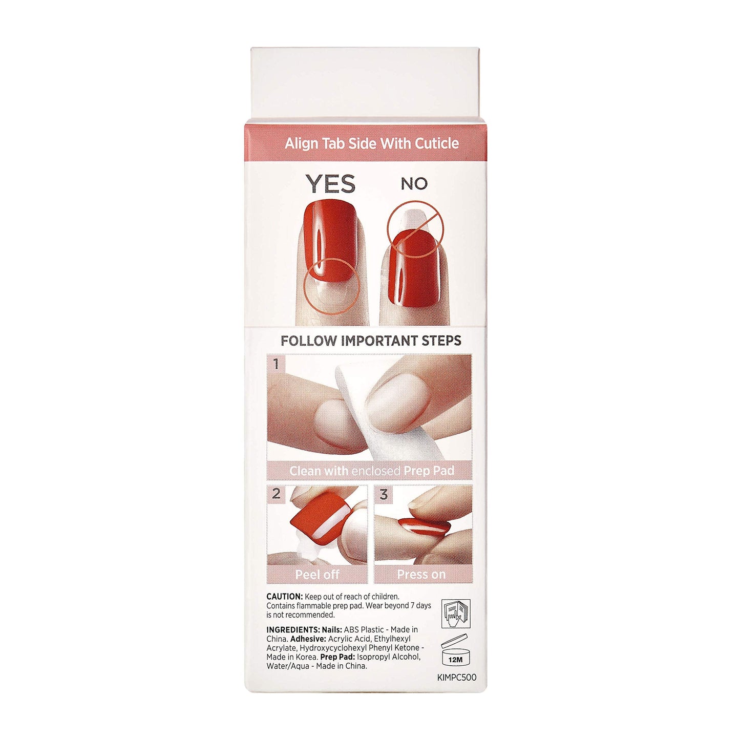 imPRESS Design, Press On Nails, Knock Out, Gray, Short, Size, Squoval, Shape, Includes 30 Nails, Prep Pad, Instructions Sheet, 1 Manicure Stick, 1 Beauty & Personal Care imPRESS
