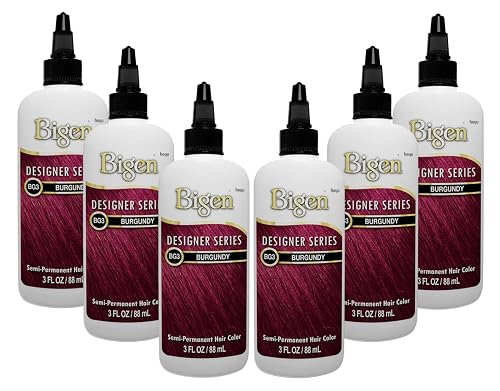 Bigen Semi-Permanent Haircolor #Bg3 Burgundy 3 Ounce (88ml) (6 Pack) Beauty & Personal Care Bigen