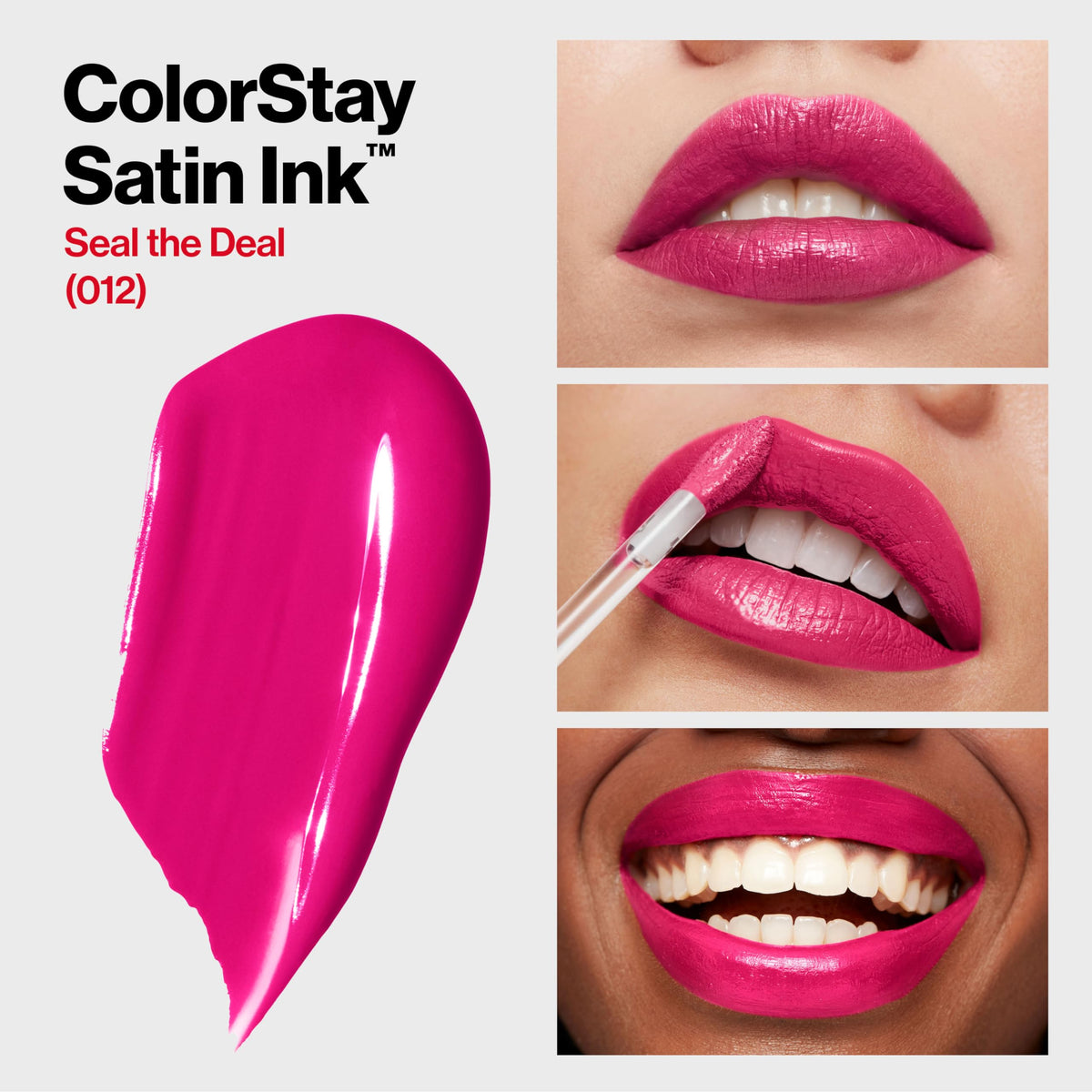 Revlon ColorStay Satin Ink Liquid Lipstick, Longwear Rich Lip Colors, Formulated with Black Currant Seed Oil, 012 Seal the Deal, 0.17 fl oz Beauty & Personal Care REVLON