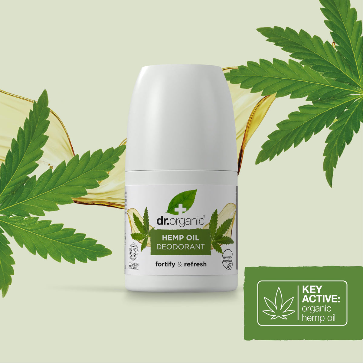 Dr Organic Hemp Oil Deodorant 50ml Beauty and Personal Care Dr. Organic