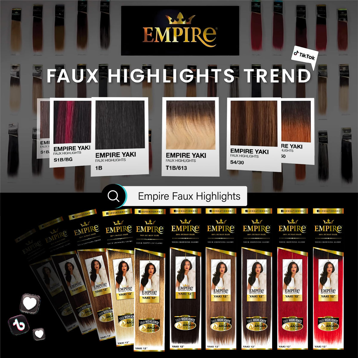 Sensationnel Empire Yaki Human Hair,1 Pack 10 inch, BG BURGANDY