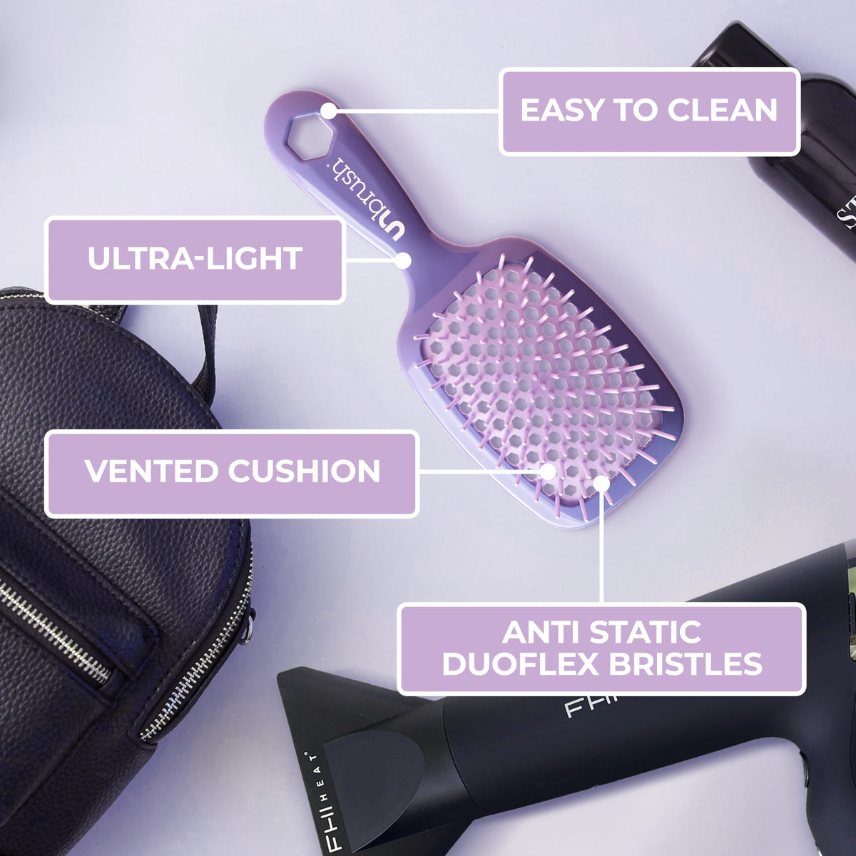 FHI Heat UNbrush Detangling Brush for Wet & Dry Hair