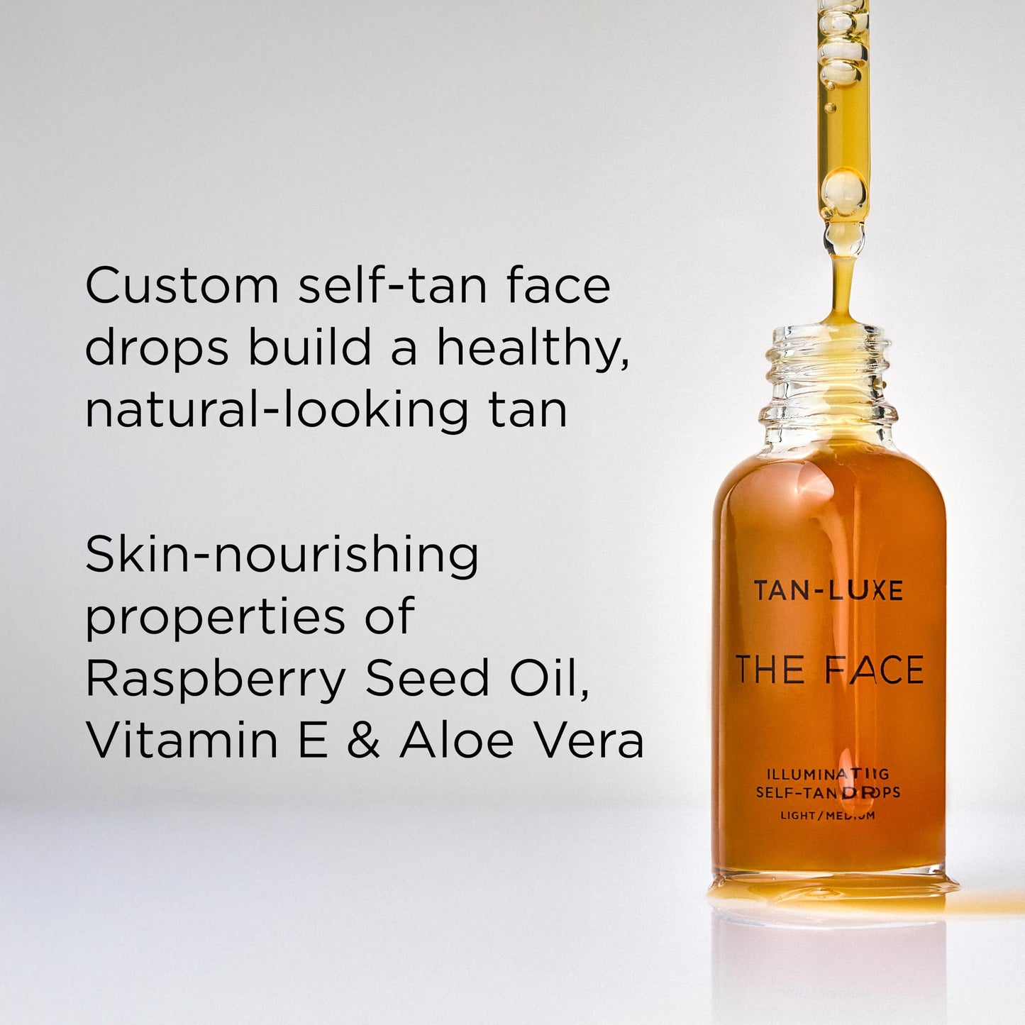 Tan-Luxe The Face, Illuminating Self Tan Drops, Custom Face Tanner for a Natural Looking Glow, Skincare Benefits, Mix with Moisturizer or Serum Beauty and Personal Care TAN-LUXE