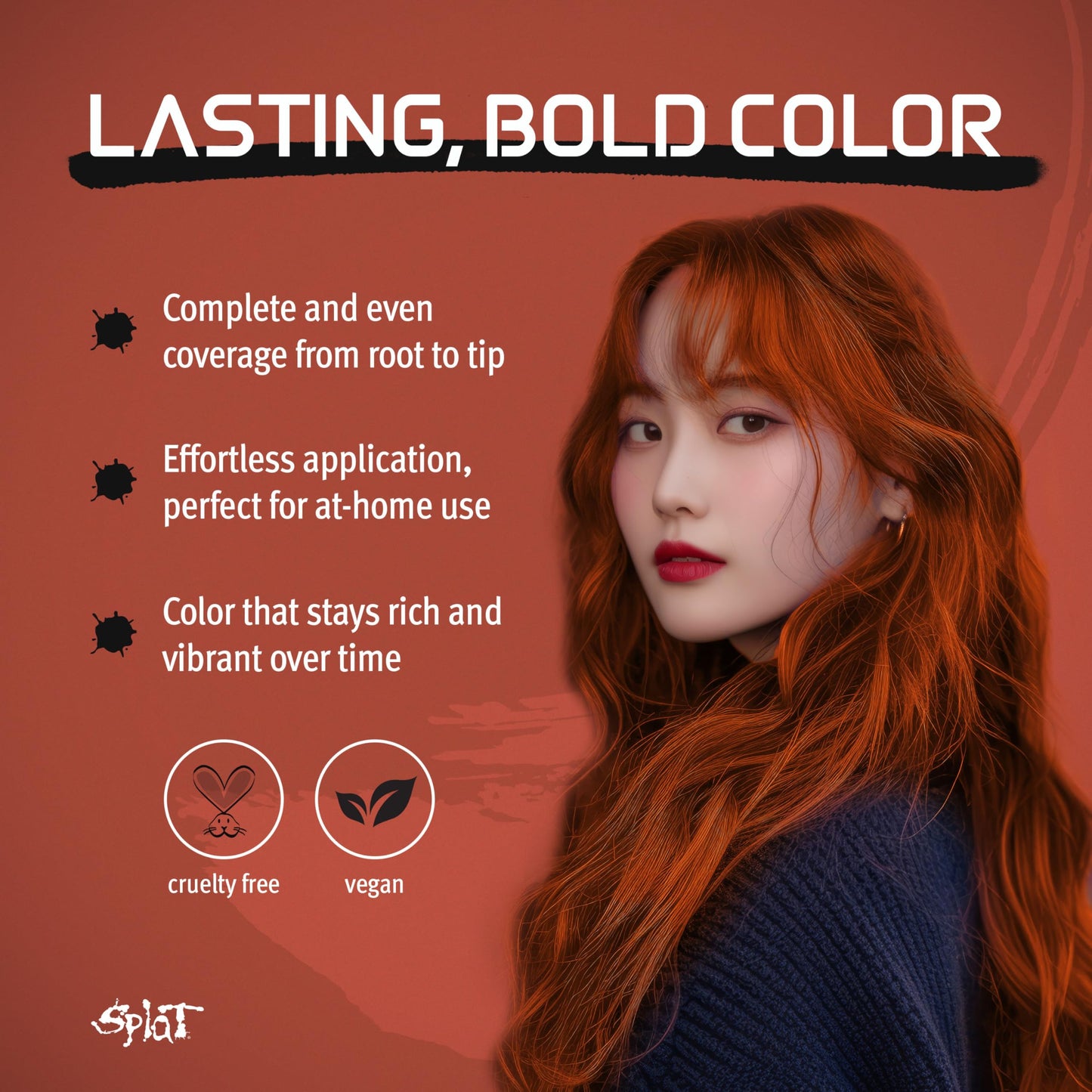 Splat Midnight Amber Semi Permanent Hair Dye Kit, 1 Application, Includes Deep Reconstructor Conditioner, Lasts 30 Washes, No Bleach Required, Vegan Beauty & Personal Care Splat