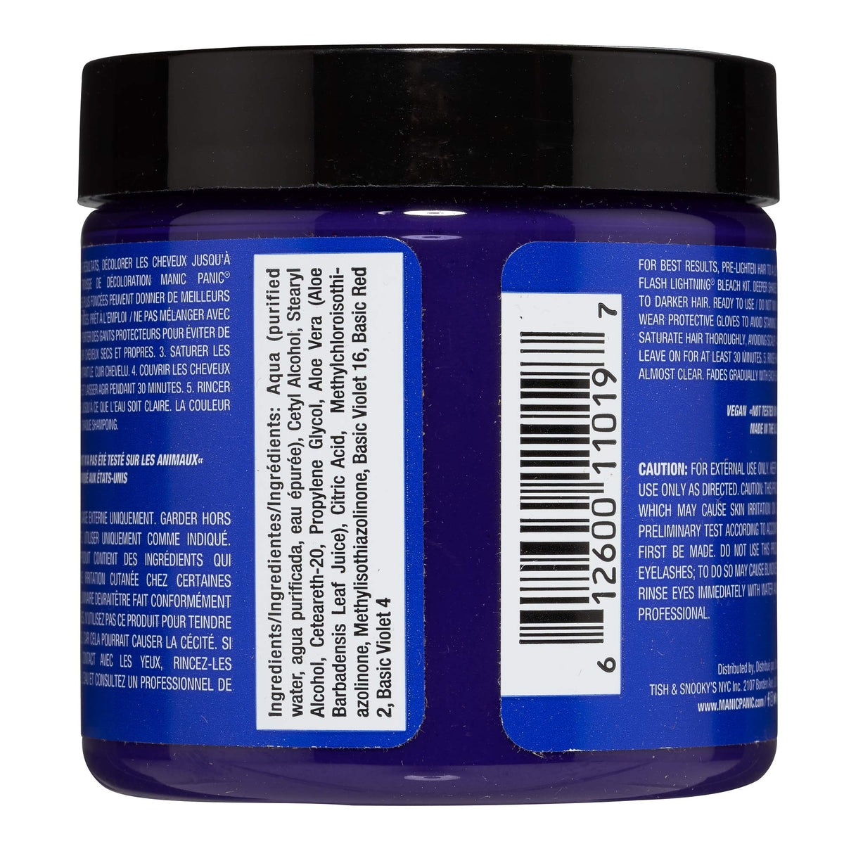 MANIC PANIC Classic Lie Locks Semi Permanent Hair Color - Medium Indigo Purple Hair Dye for Women & Men That Lasts 4-6 Weeks - Vegan, Ammonia Beauty & Personal Care MANIC PANIC