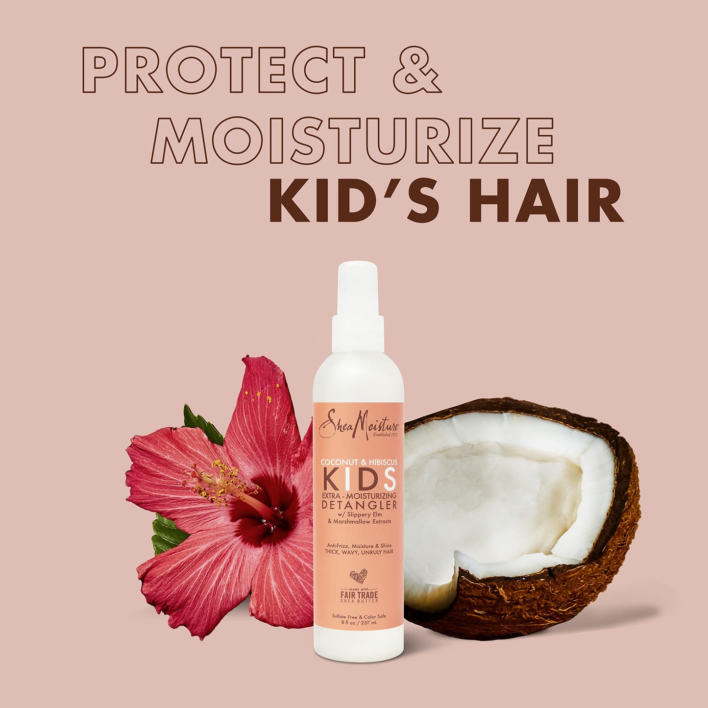 Shea Moisture Kids Detangler Coconut & Hibiscus 8 Ounce Pump (Pack of 2) Beauty & Personal Care Shea Moisture