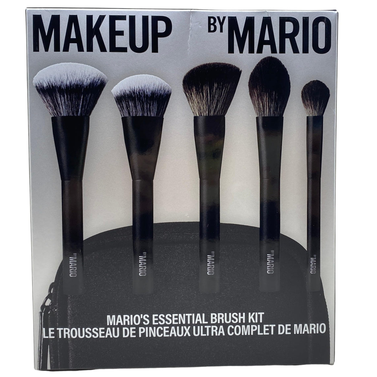 MAKEUP BY MARIO Mario’s Essential 5-Piece Travel Face Brush Set with Case. LIMITED EDITION