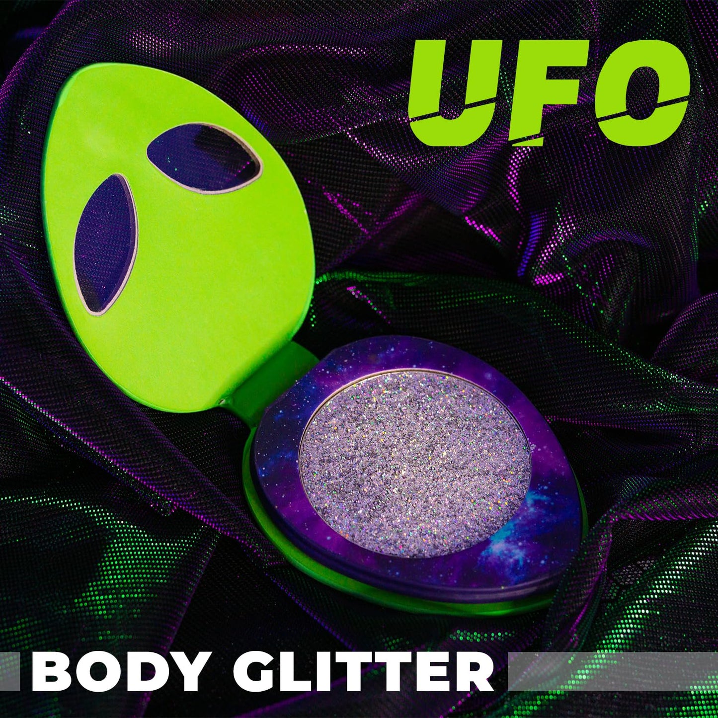 Profusion Cosmetics UFO Body Glitter, Chunky & Fine Pressed Glitter for Face & Body, Long-Lasting Multi-Purpose Sparkly Makeup for Festivals, Parties Beauty & Personal Care Profusion Cosmetics